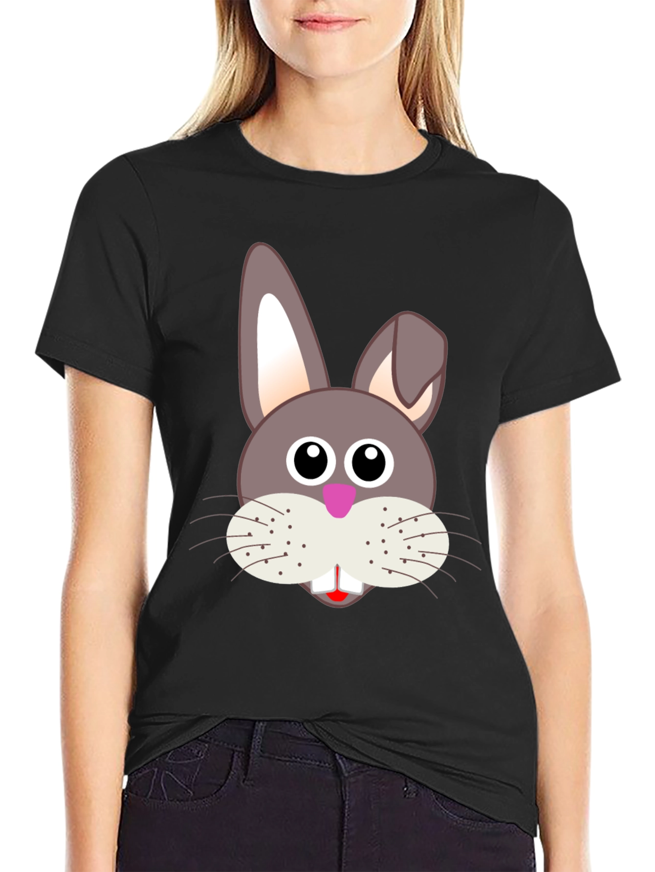 Funny Easter Bunny Face T-Shirt