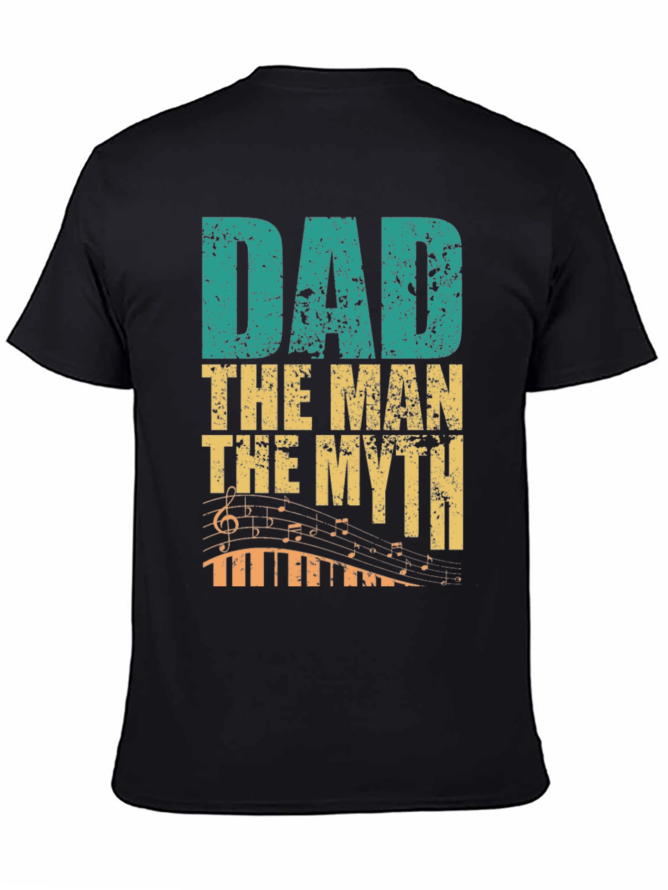 Dad The Man The Myth Music Lover Graphic Tee