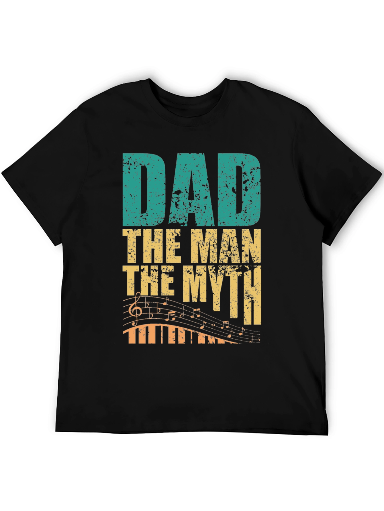 Dad The Man The Myth Music Lover Graphic Tee
