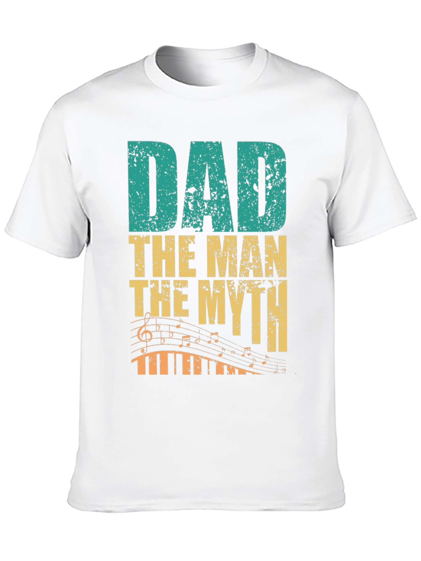 Dad The Man The Myth Music Lover Graphic Tee