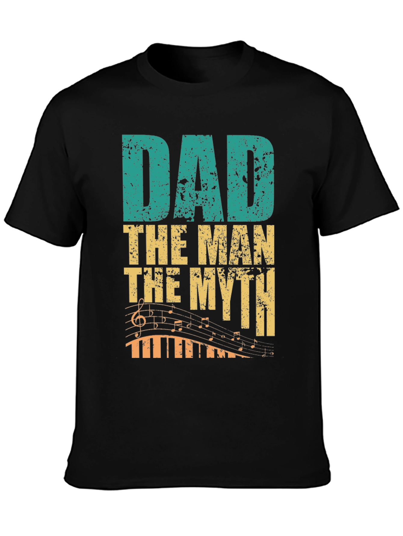 Dad The Man The Myth Music Lover Graphic Tee