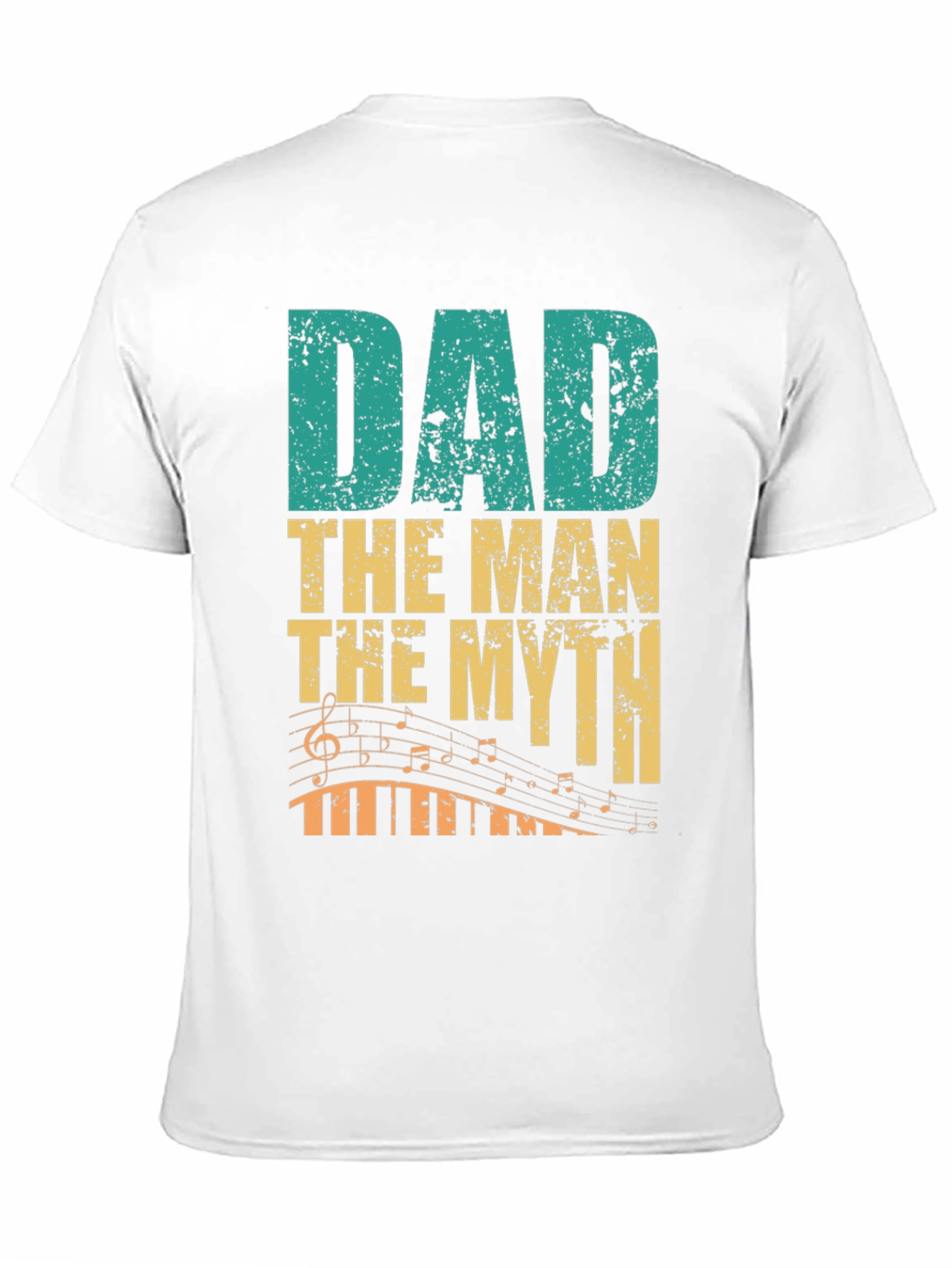 Dad The Man The Myth Music Lover Graphic Tee