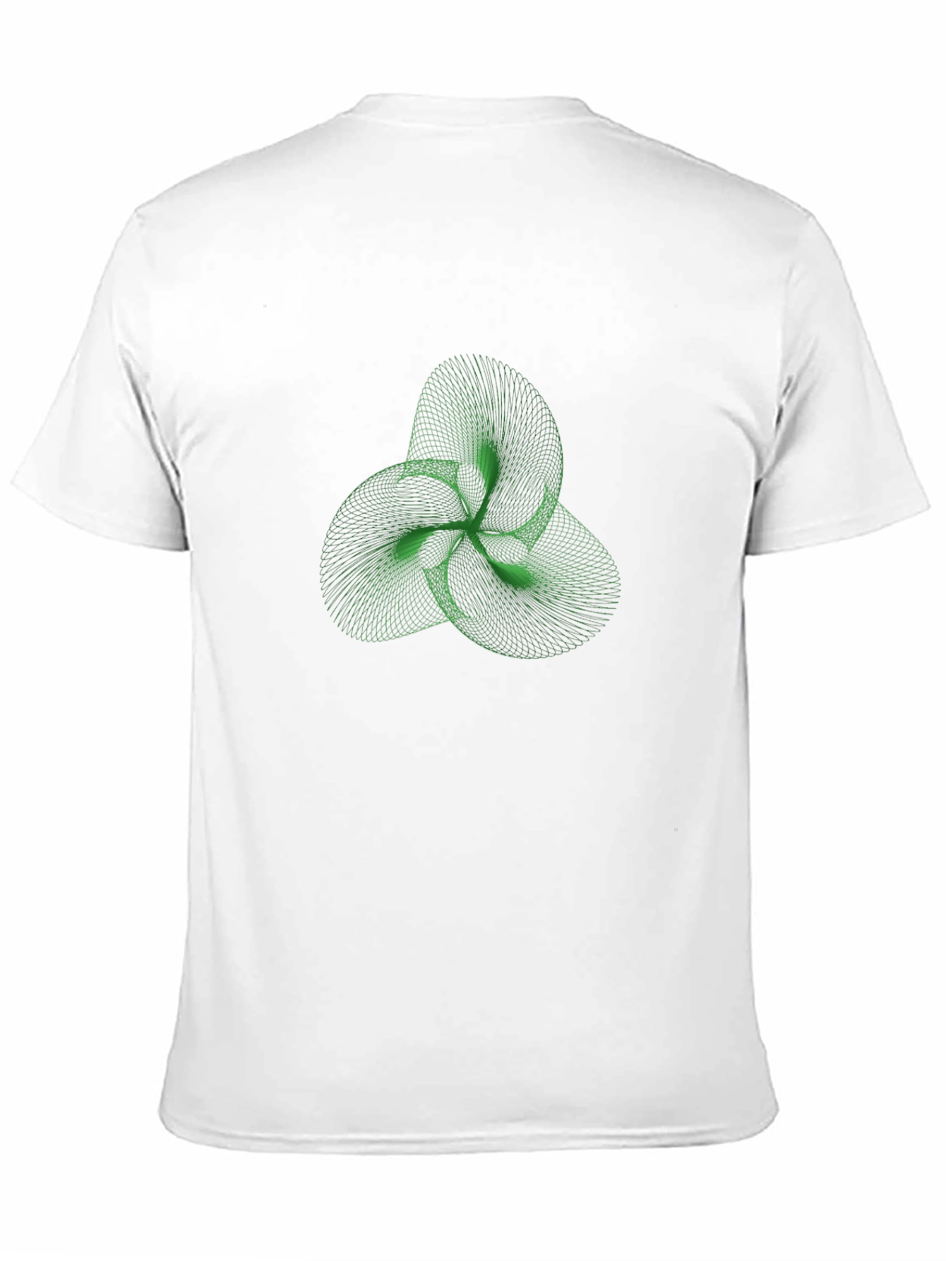 Abstract Green Trefoil Knot Graphic Tee