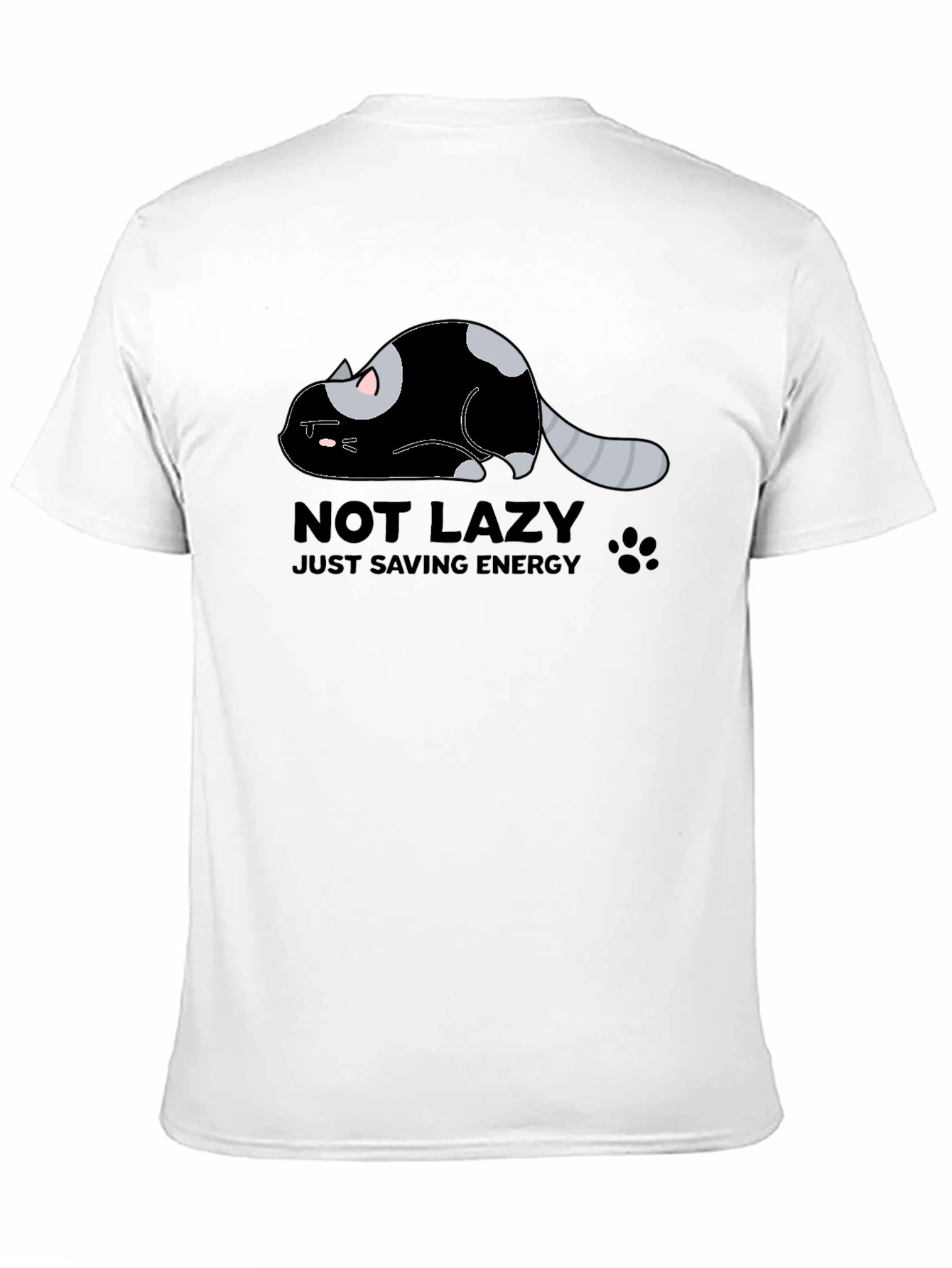 Lazy Cat Energy Saving Graphic Tee