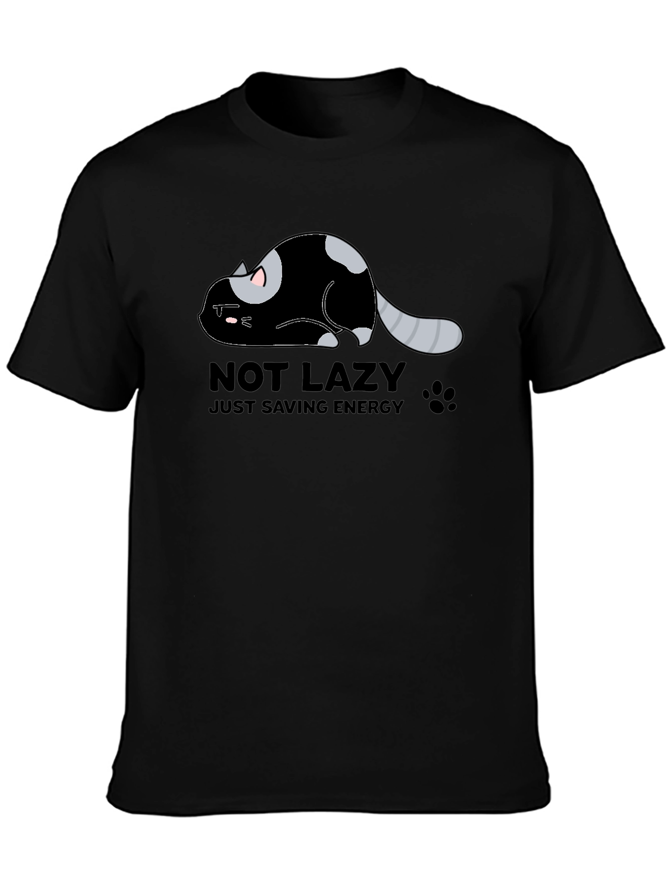 Lazy Cat Energy Saving Graphic Tee