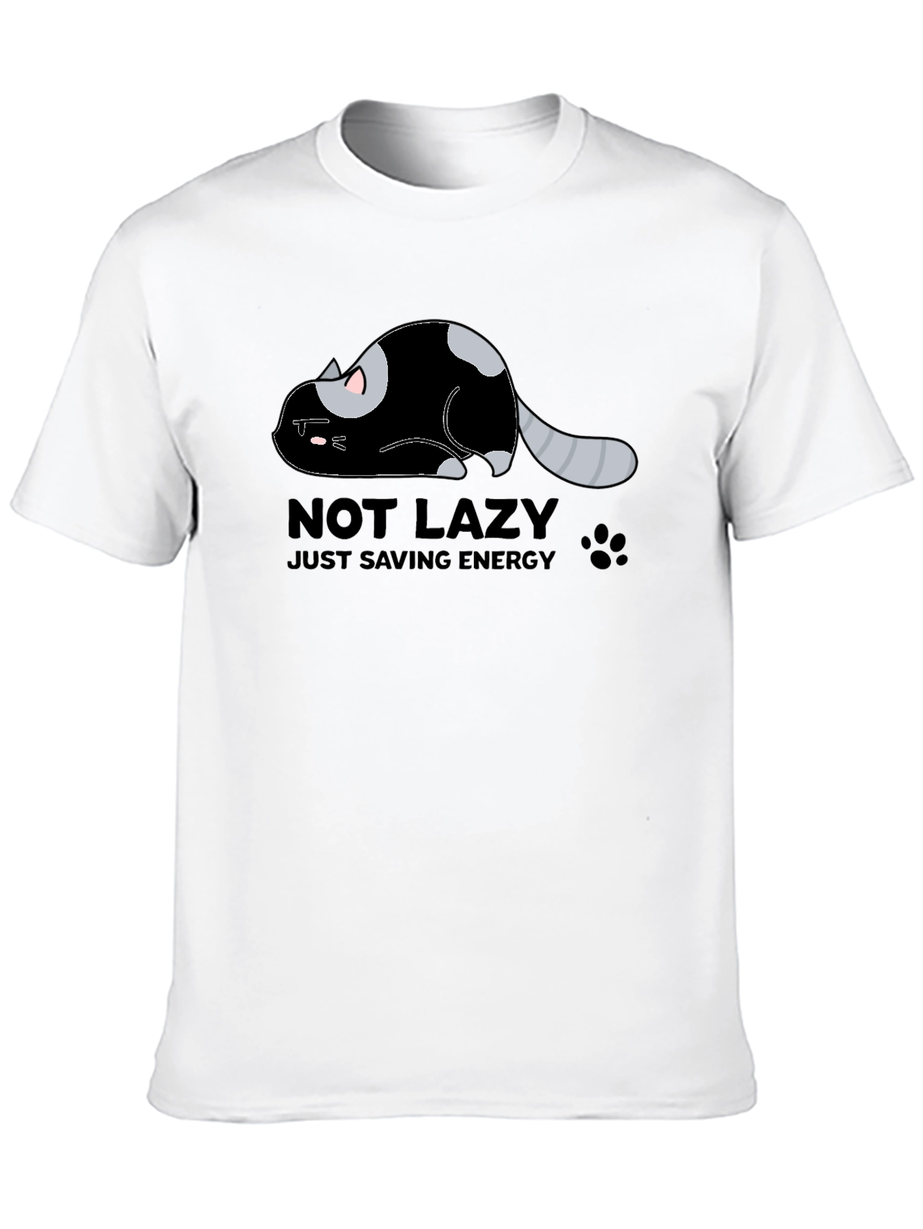 Lazy Cat Energy Saving Graphic Tee