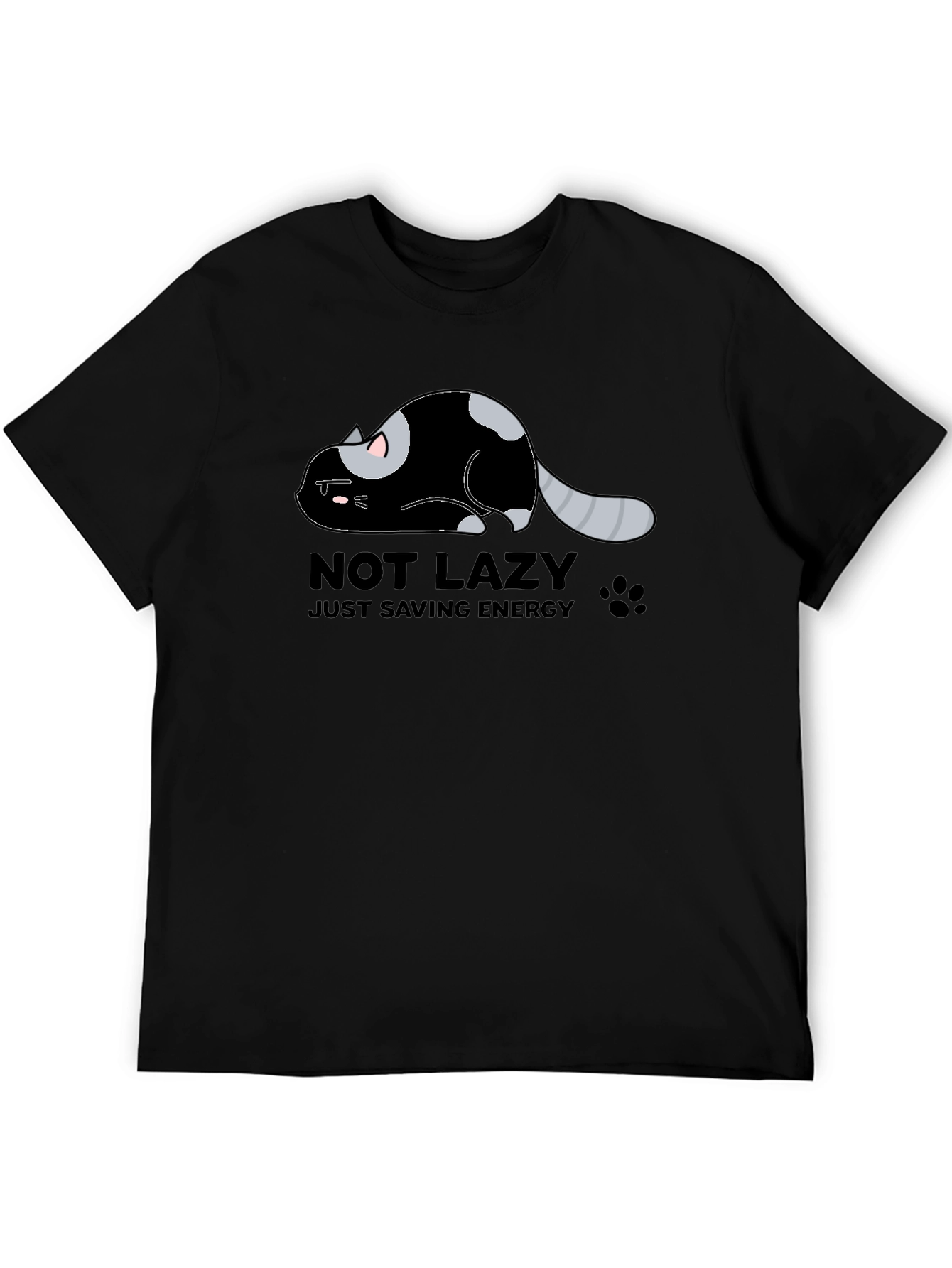 Lazy Cat Energy Saving Graphic Tee
