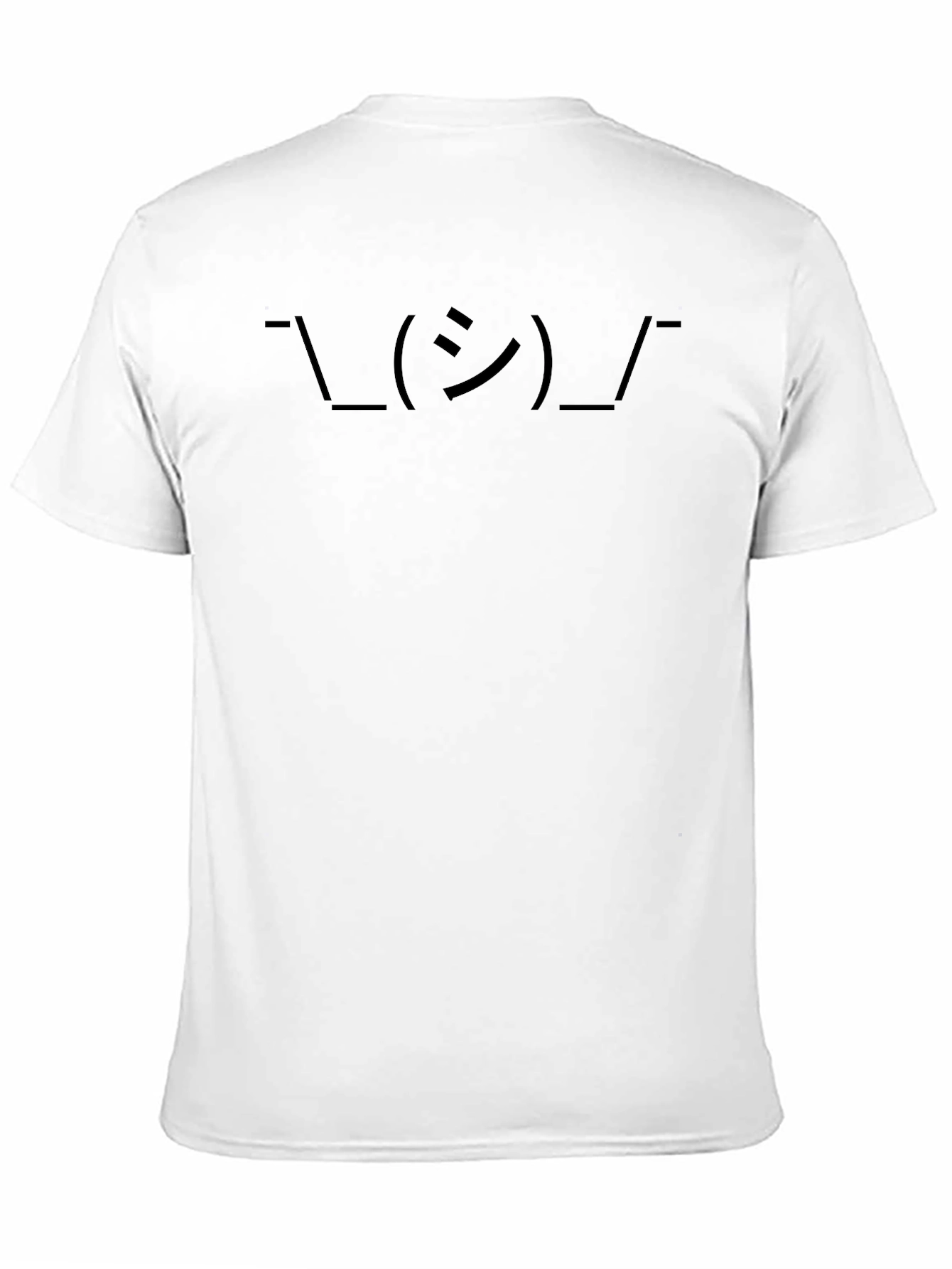 Shrug Emoji T-Shirt - Classic Black Crew Neck Tee