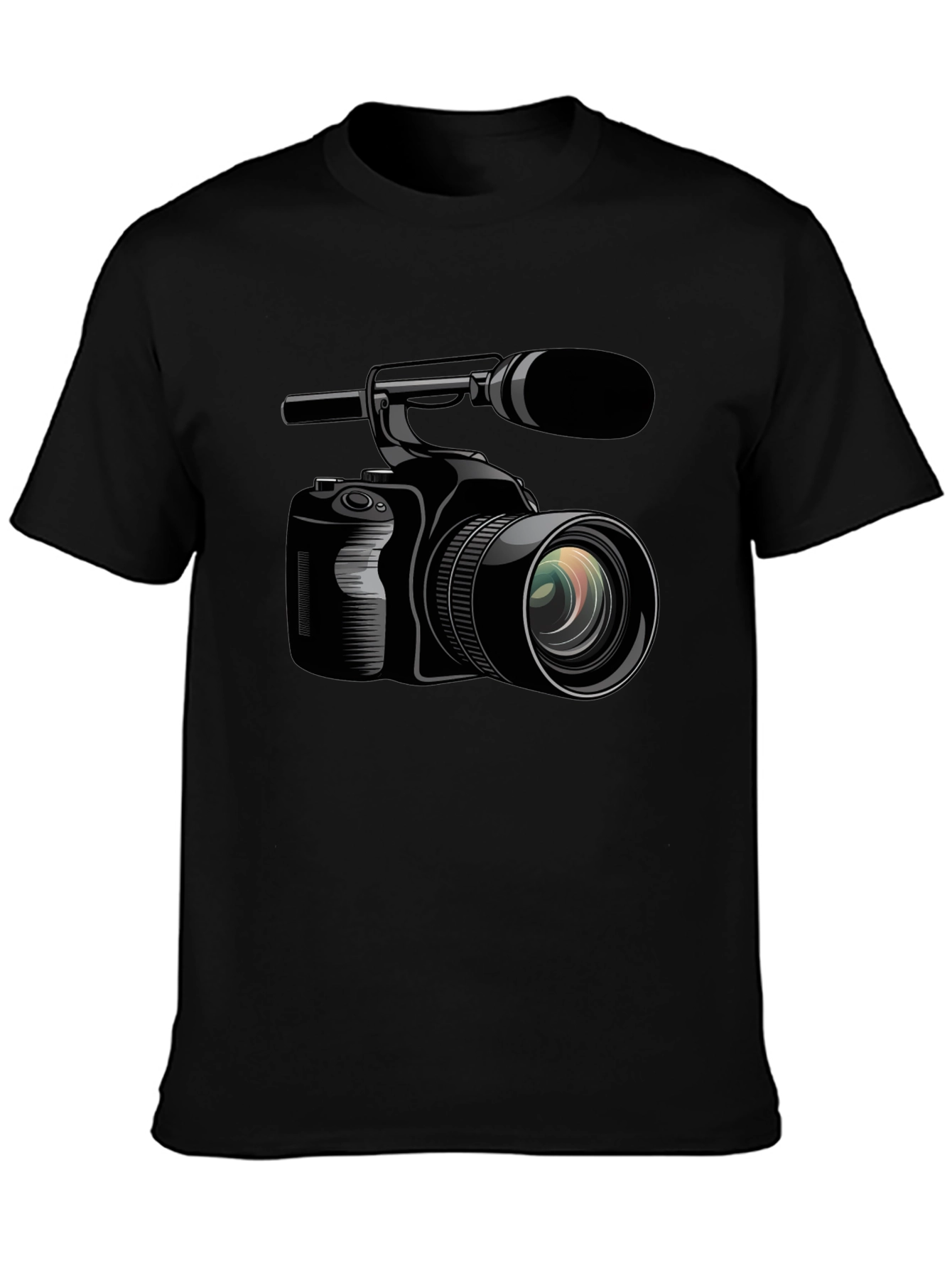 Camera Graphic Black T-Shirt
