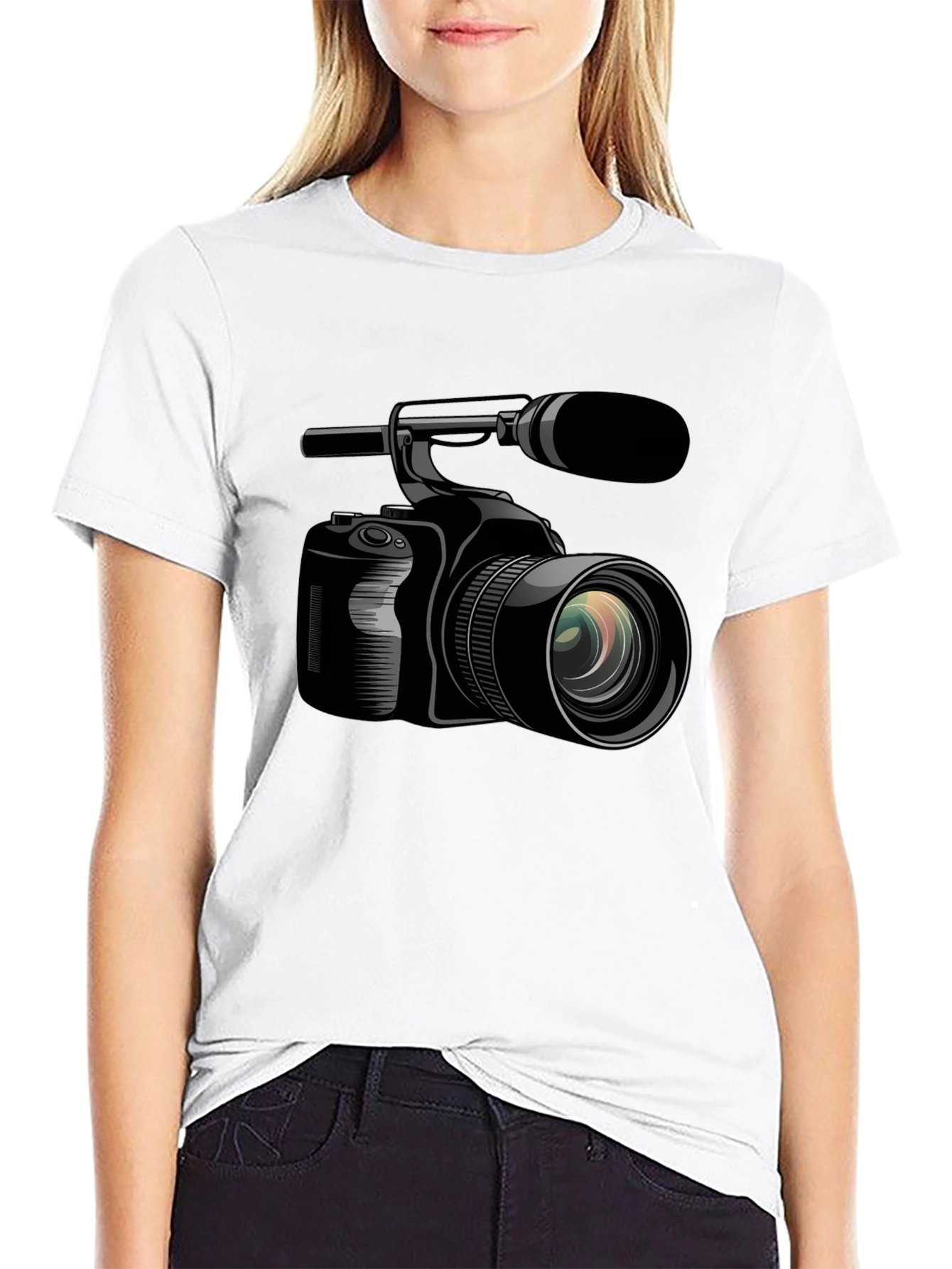Camera Graphic Black T-Shirt