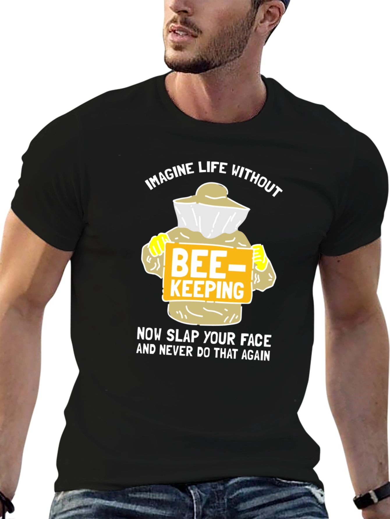 Funny Beekeeper T-Shirt - Imagine Life Without Beekeeping