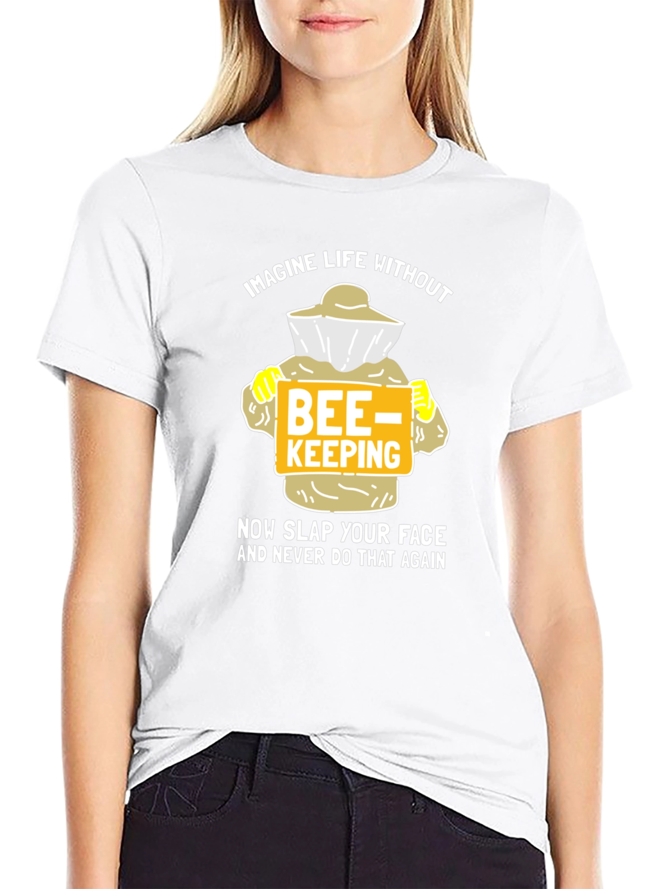 Funny Beekeeper T-Shirt - Imagine Life Without Beekeeping