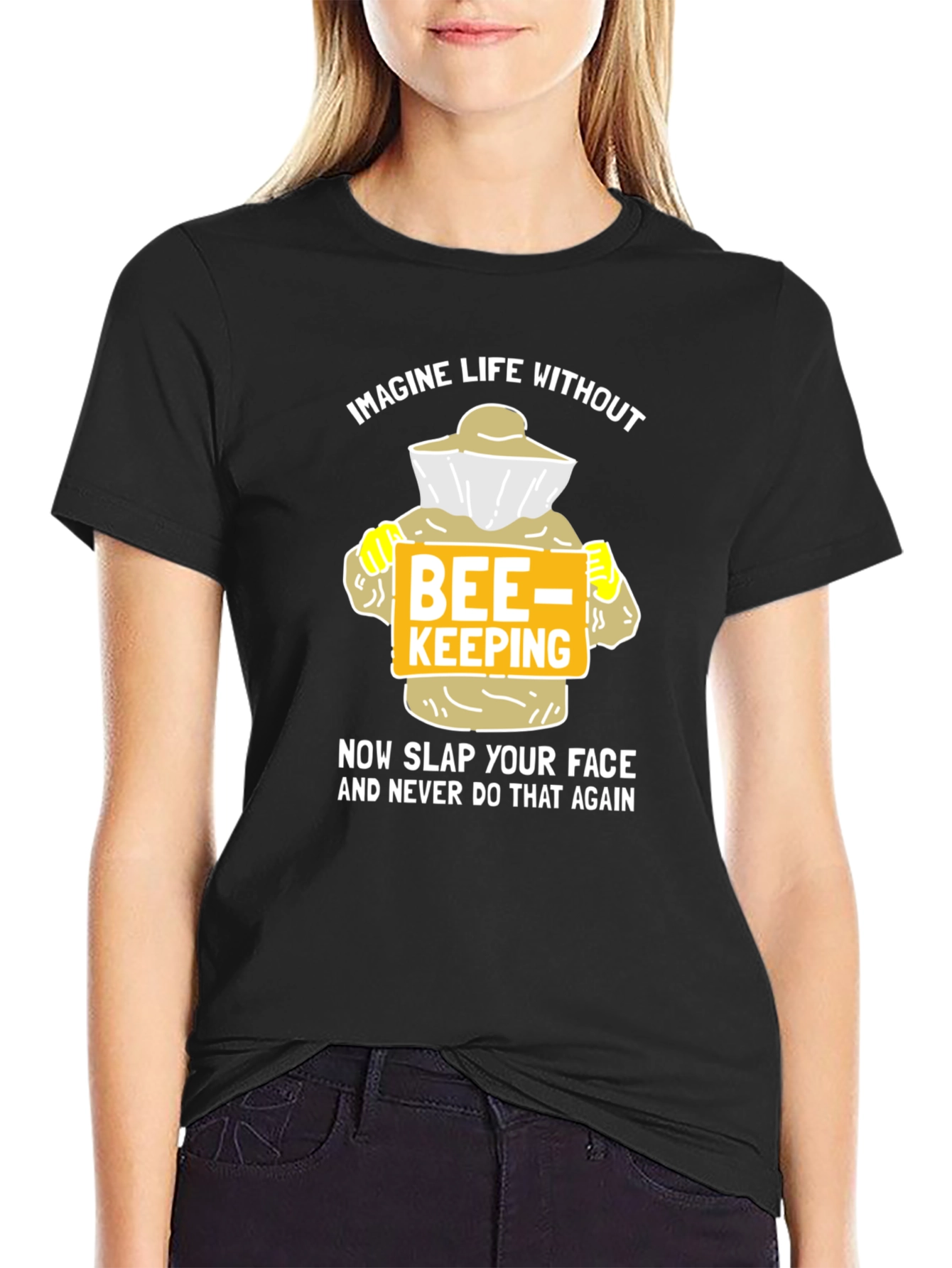 Funny Beekeeper T-Shirt - Imagine Life Without Beekeeping