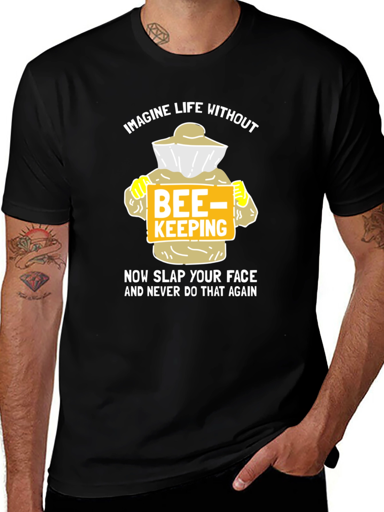 Funny Beekeeper T-Shirt - Imagine Life Without Beekeeping