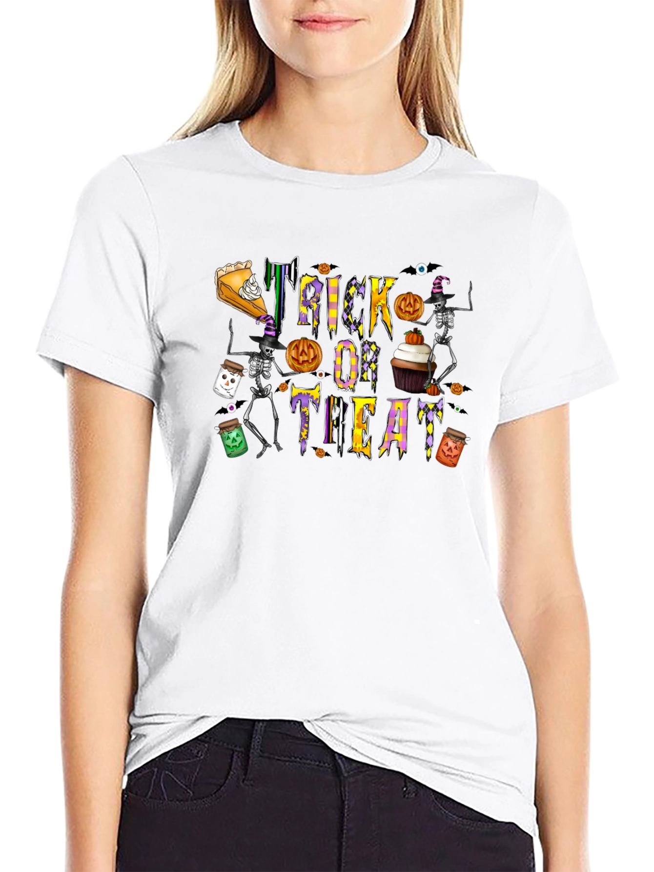 Halloween Trick or Treat Black T-Shirt