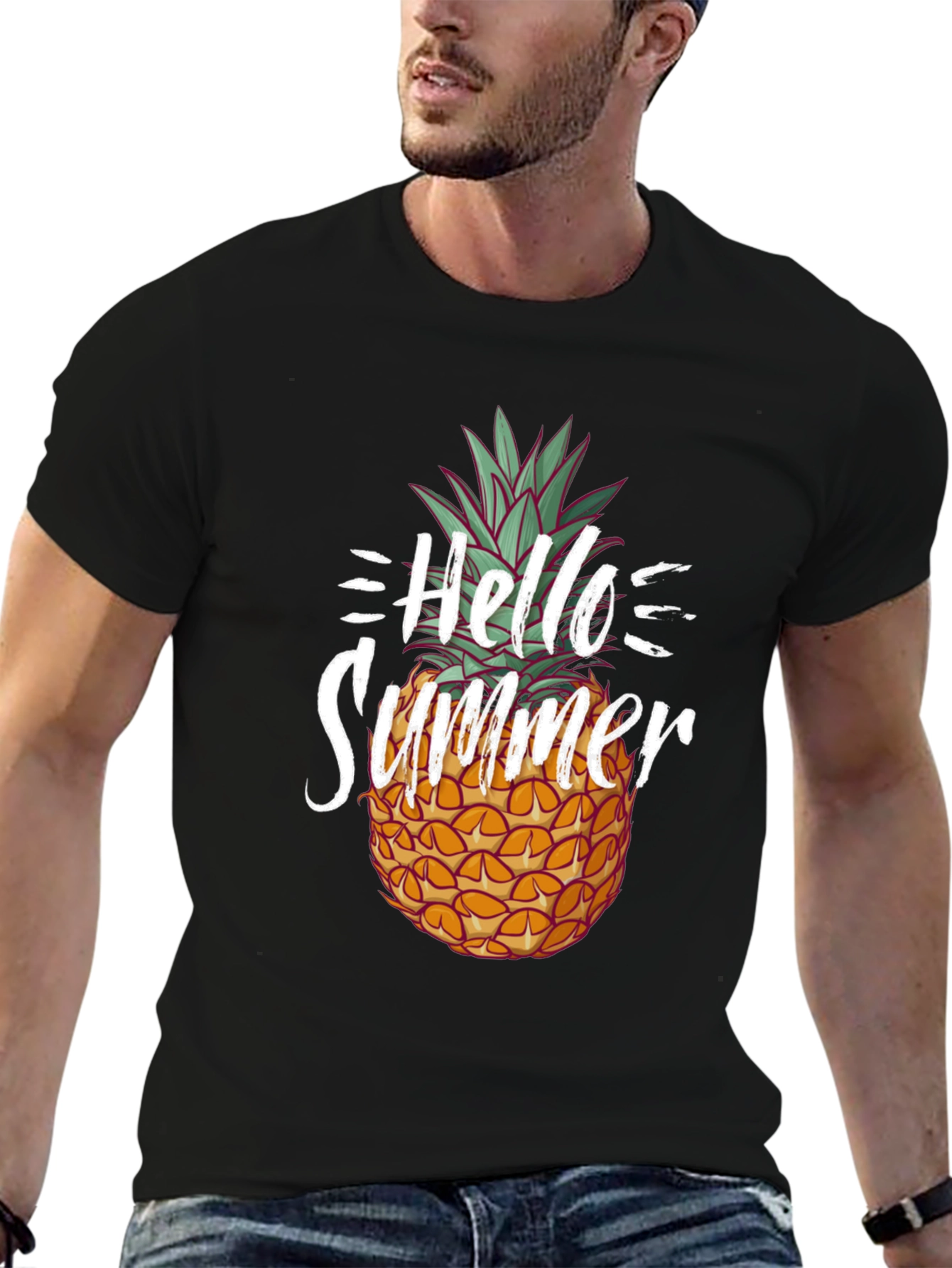 Hello Summer Pineapple Graphic Tee - Unisex