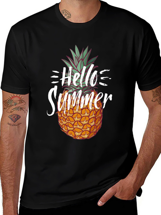 Hello Summer Pineapple Graphic Tee - Unisex