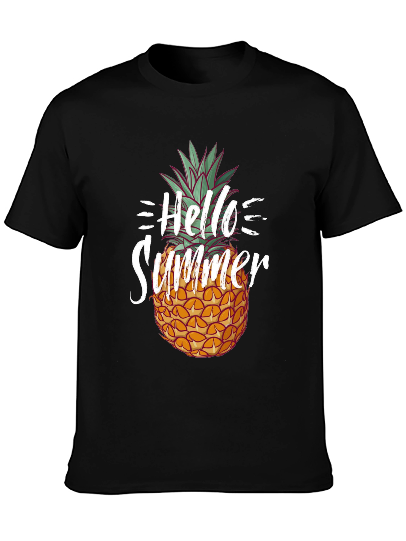 Hello Summer Pineapple Graphic Tee - Unisex