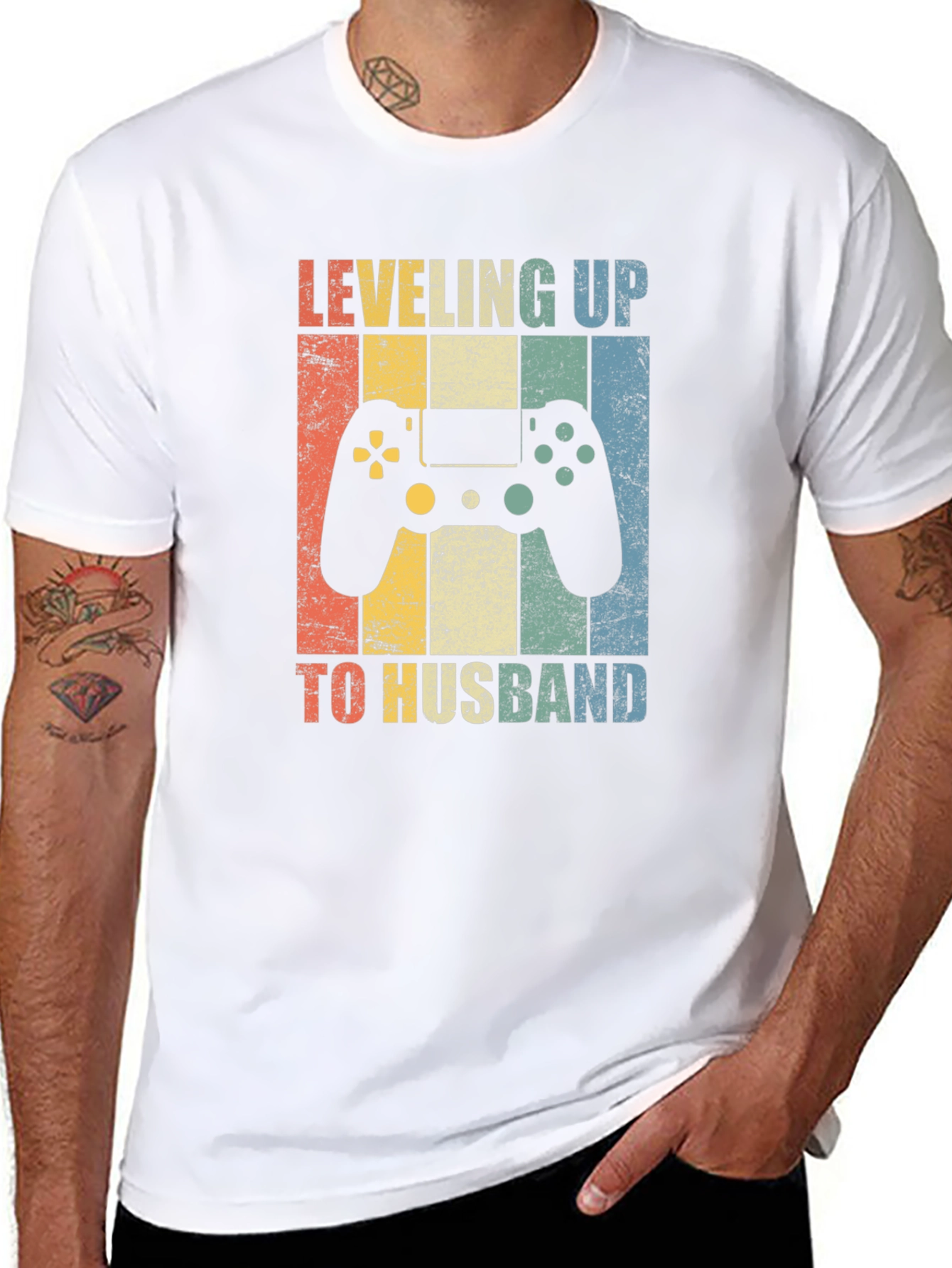 Leveling Up to Husband Gaming T-Shirt