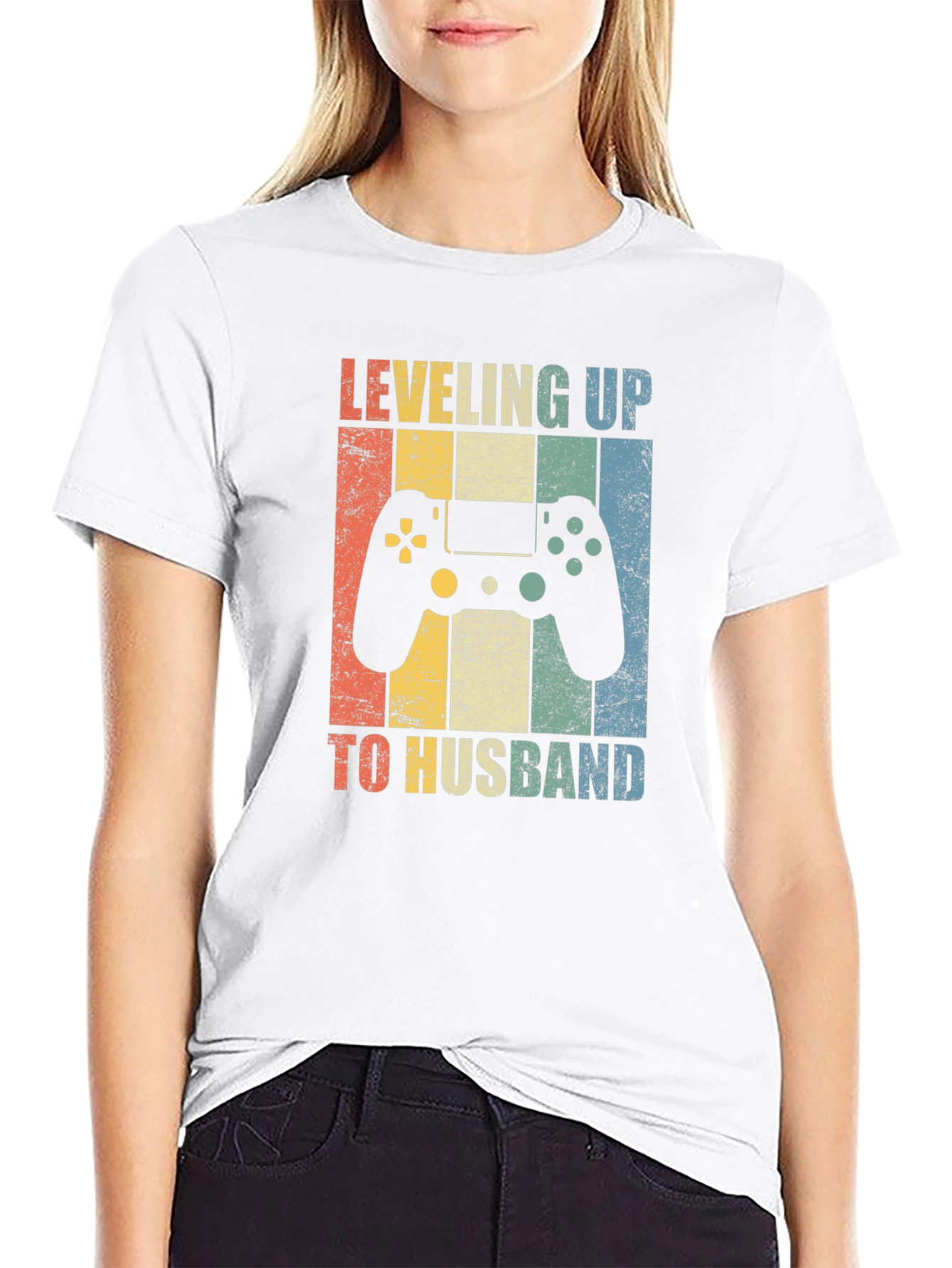 Leveling Up to Husband Gaming T-Shirt