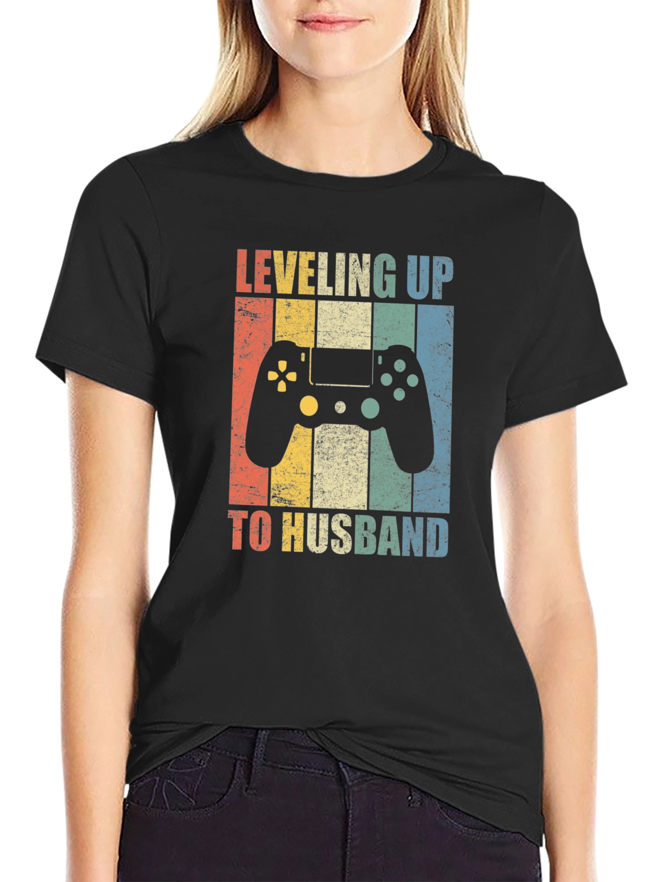 Leveling Up to Husband Gaming T-Shirt