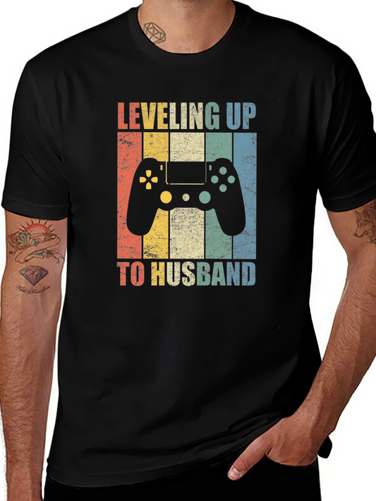Leveling Up to Husband Gaming T-Shirt