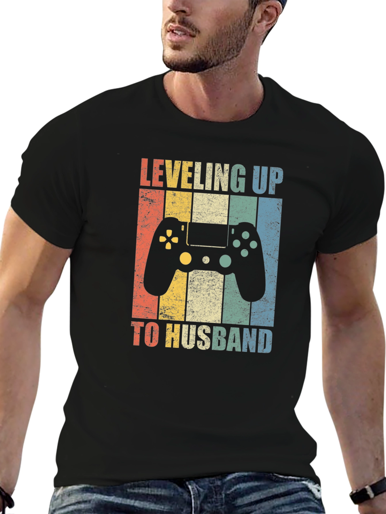 Leveling Up to Husband Gaming T-Shirt