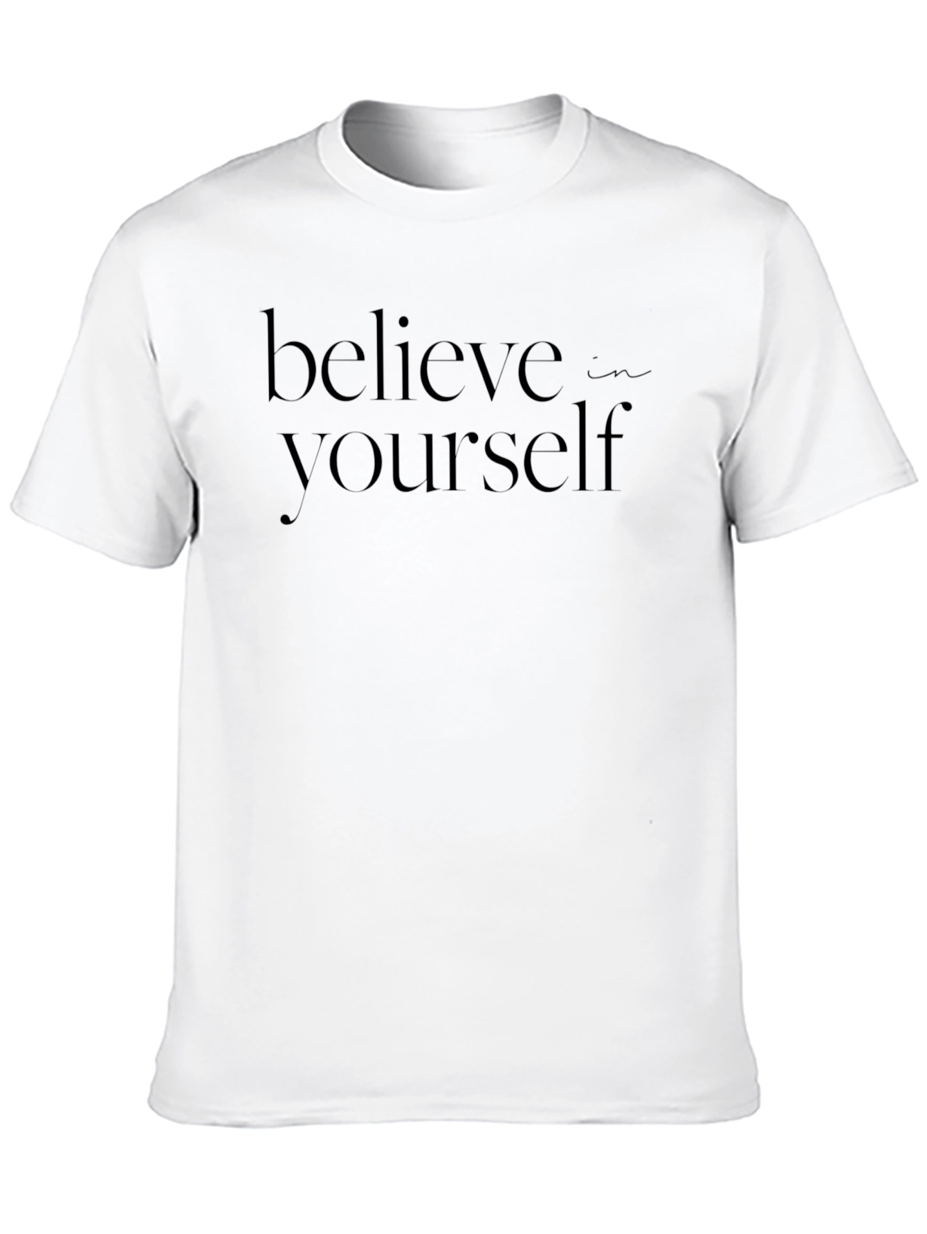 Believe in Yourself Black Graphic Tee