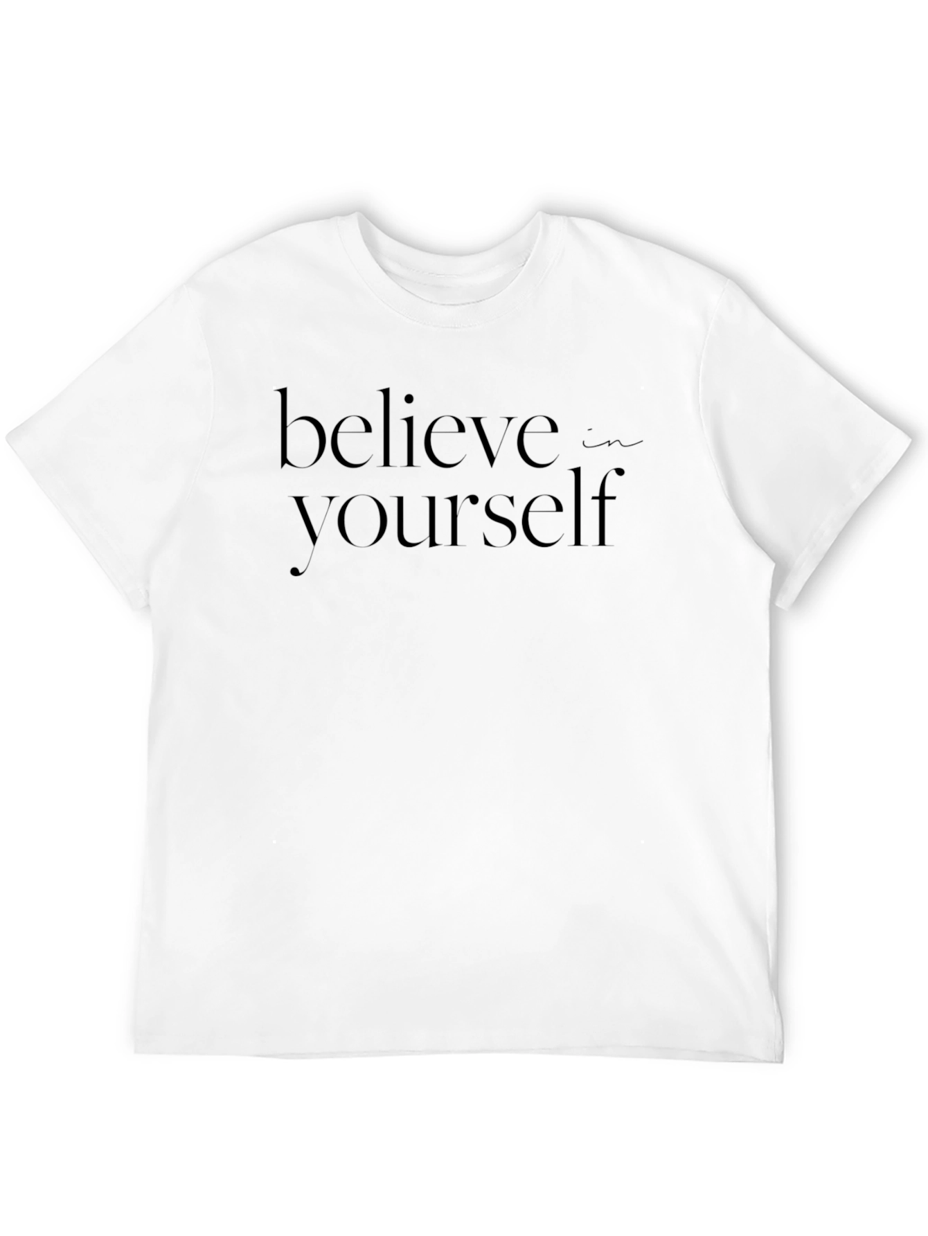 Believe in Yourself Black Graphic Tee