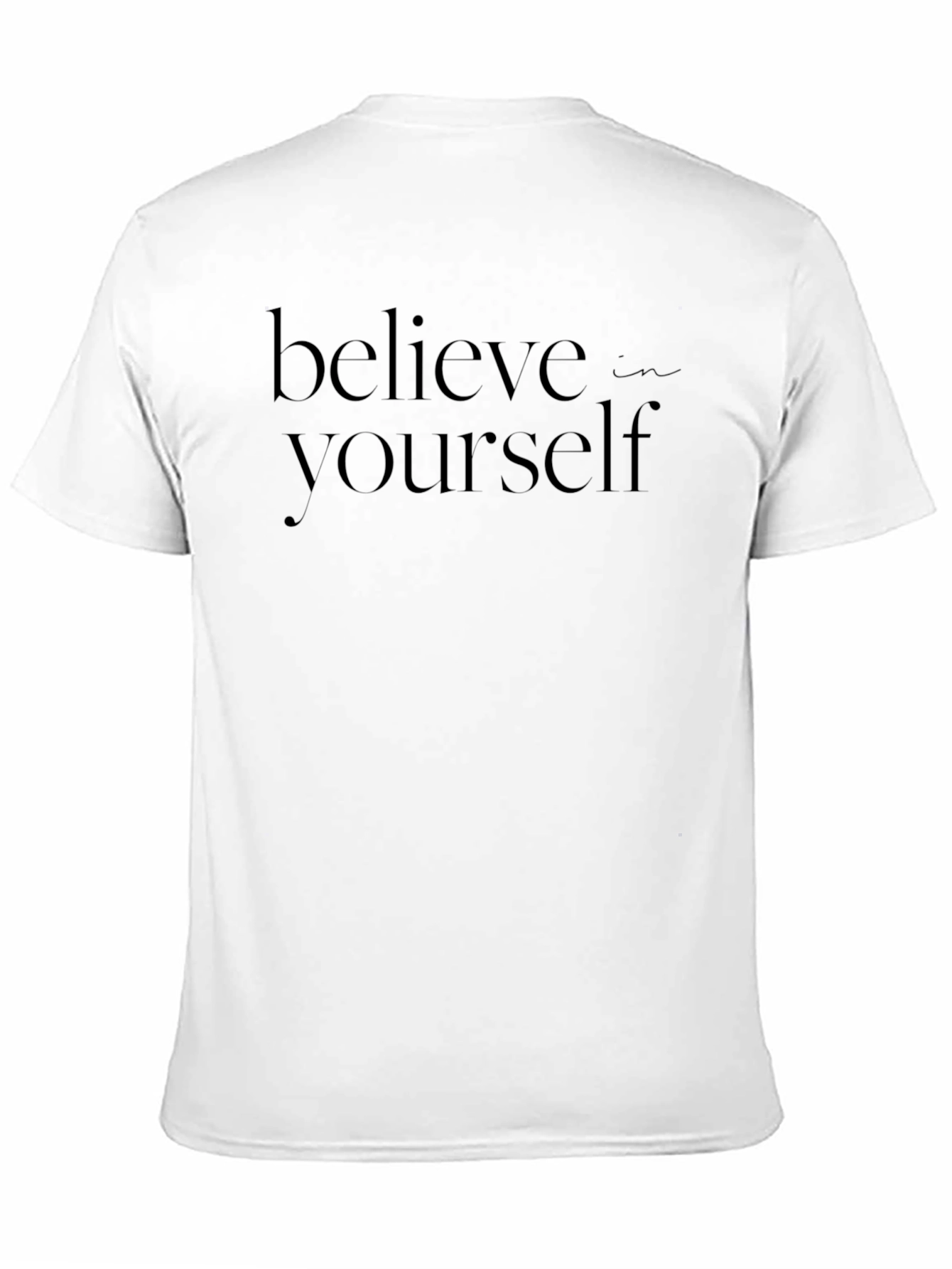 Believe in Yourself Black Graphic Tee