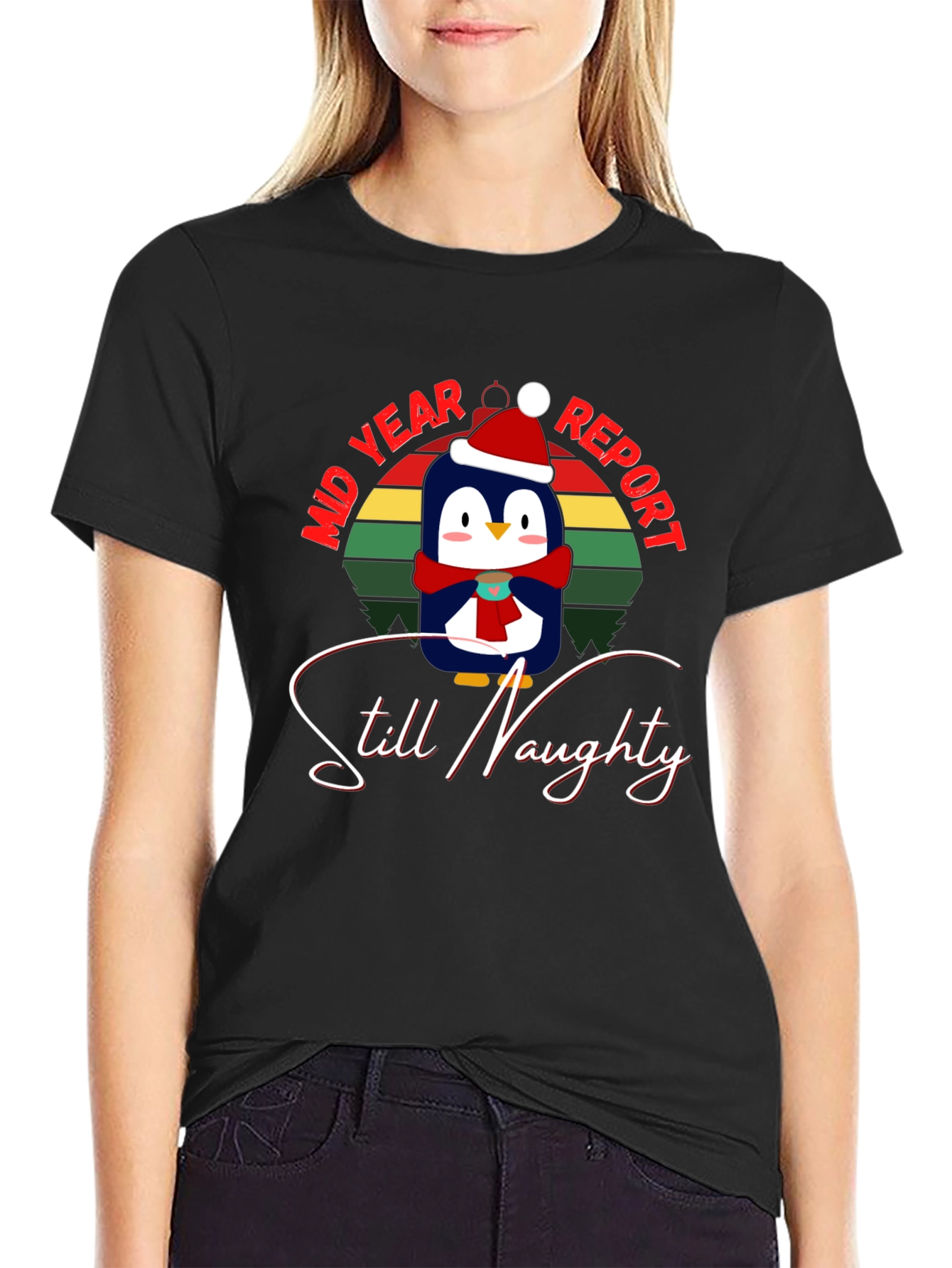 Mid Year Report Still Naughty Penguin T-Shirt