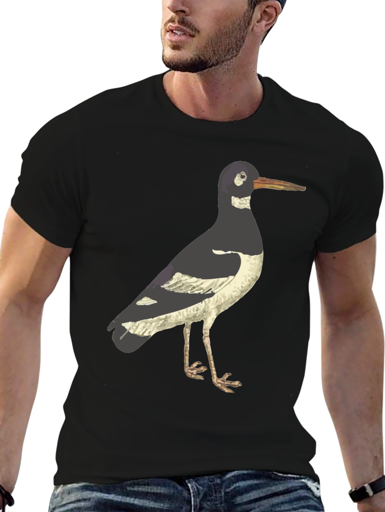 Oystercatcher Bird Graphic Tee - Nature Lover T-Shirt