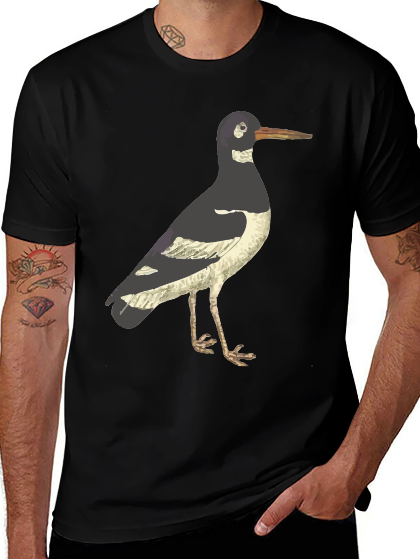 Oystercatcher Bird Graphic Tee - Nature Lover T-Shirt