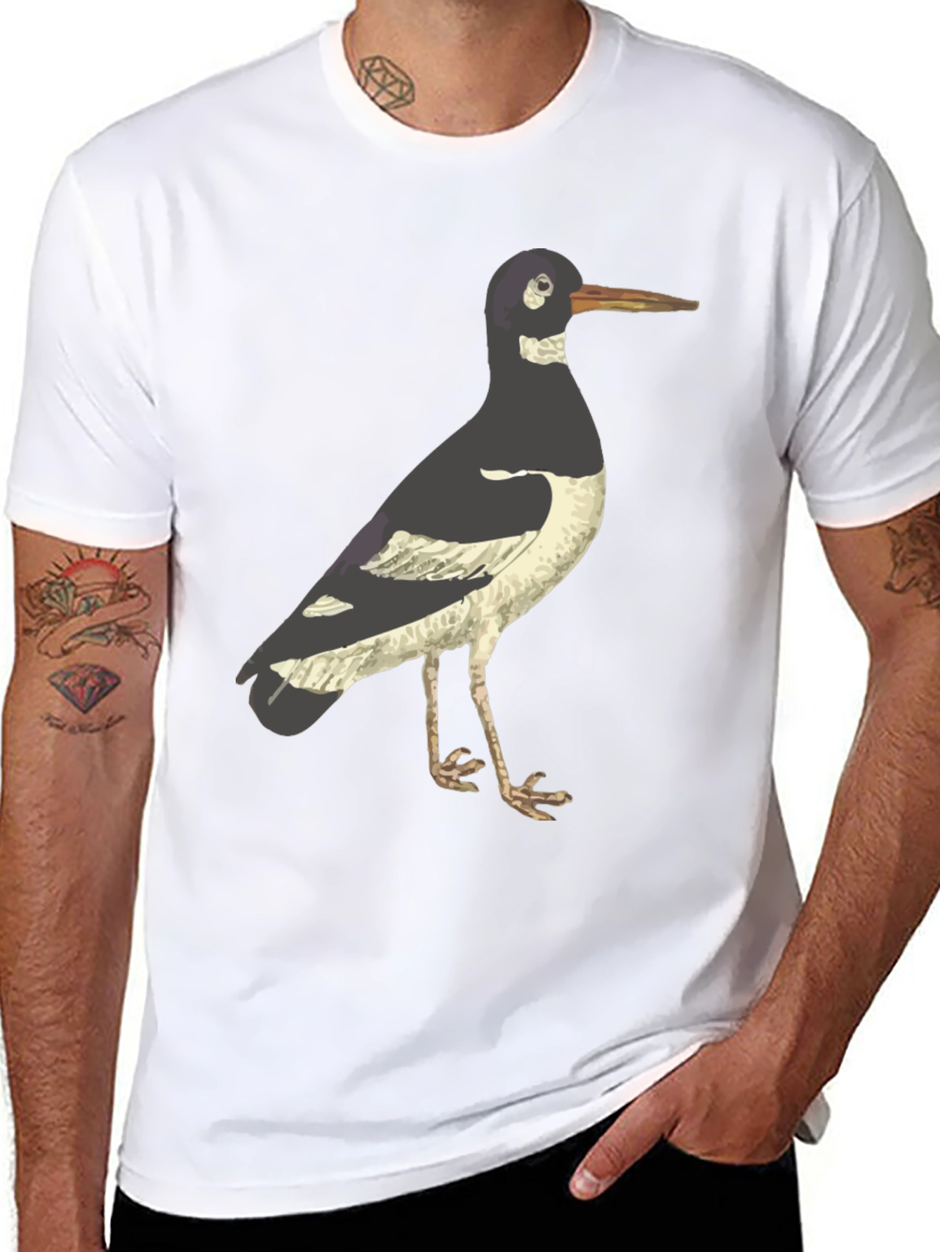 Oystercatcher Bird Graphic Tee - Nature Lover T-Shirt