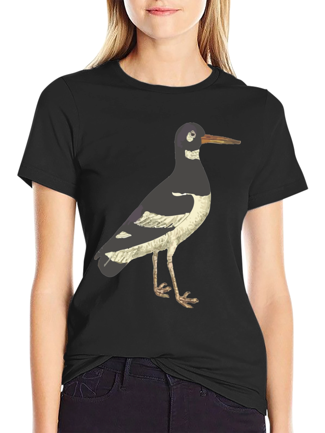 Oystercatcher Bird Graphic Tee - Nature Lover T-Shirt