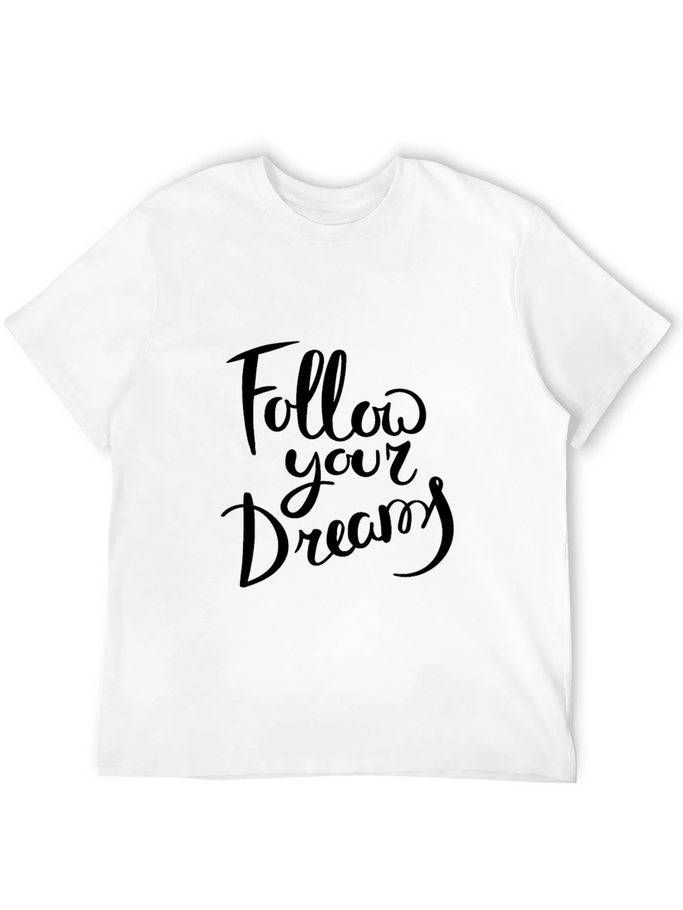 Follow Your Dreams Black Graphic Tee