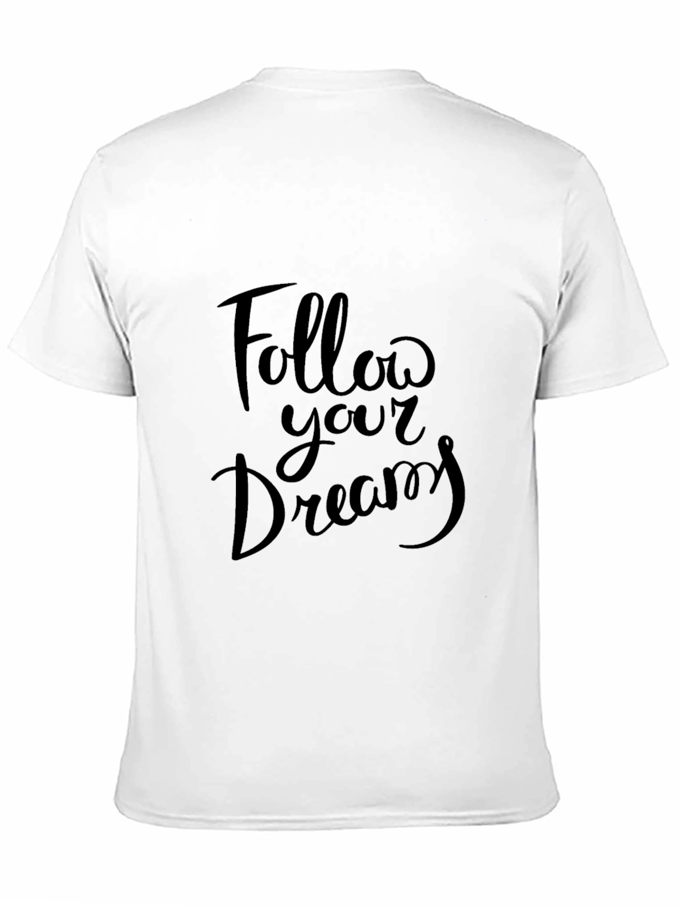 Follow Your Dreams Black Graphic Tee