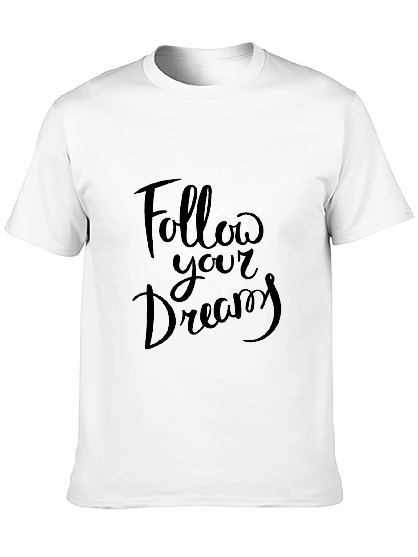 Follow Your Dreams Black Graphic Tee