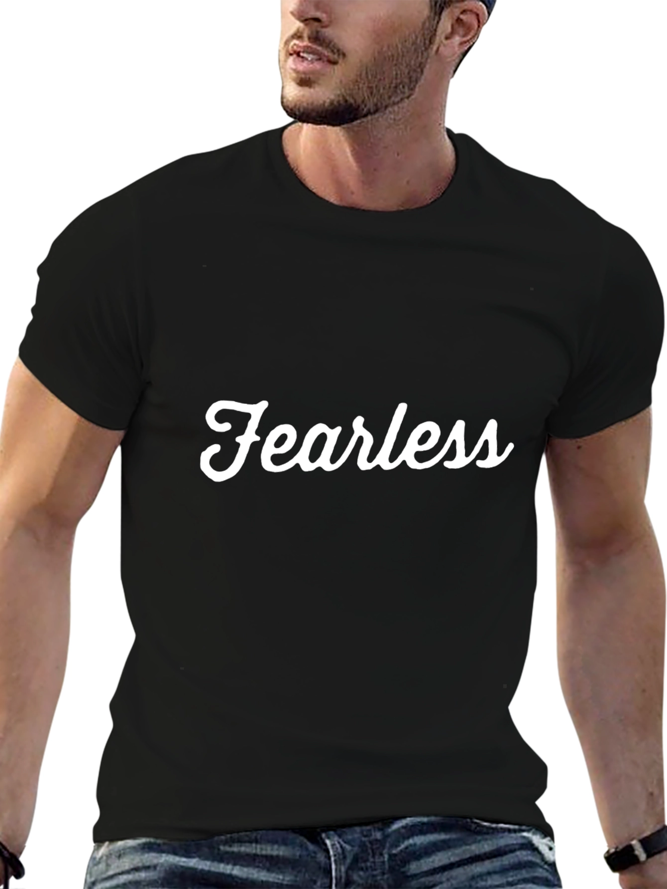 Fearless Black T-Shirt - Mens Graphic Tee
