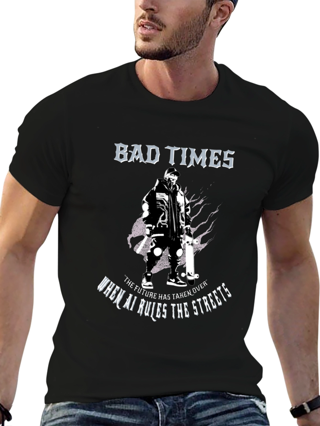 Bad Times AI Rules Graphic T-Shirt