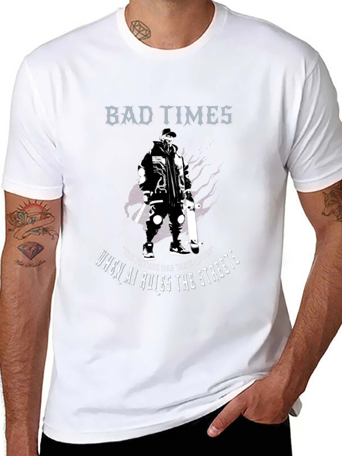 Bad Times AI Rules Graphic T-Shirt