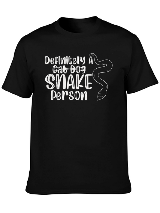 Definitely a Snake Person T-Shirt - Funny Animal Lover Tee