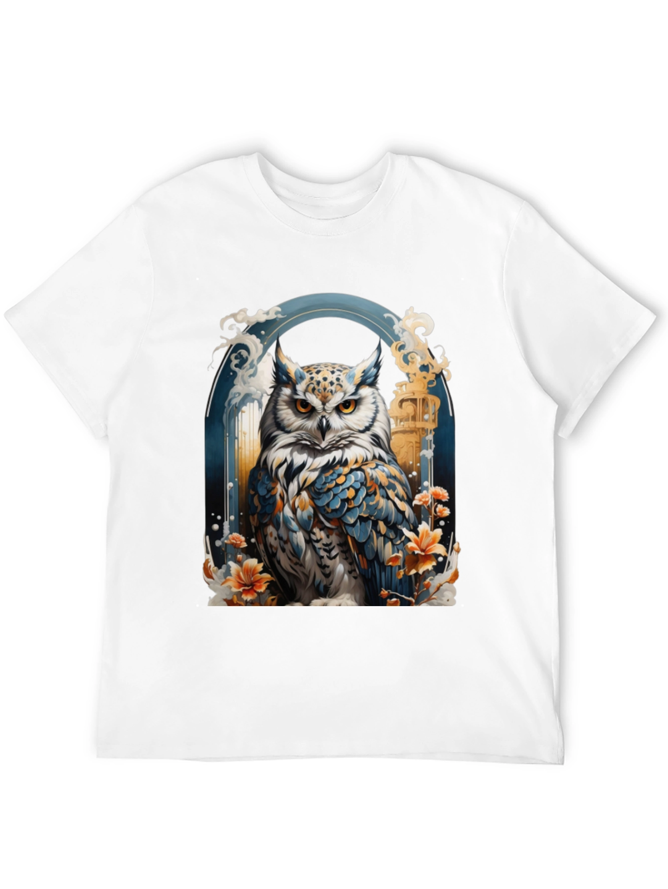 Owl Graphic Print T-Shirt - Unique Design