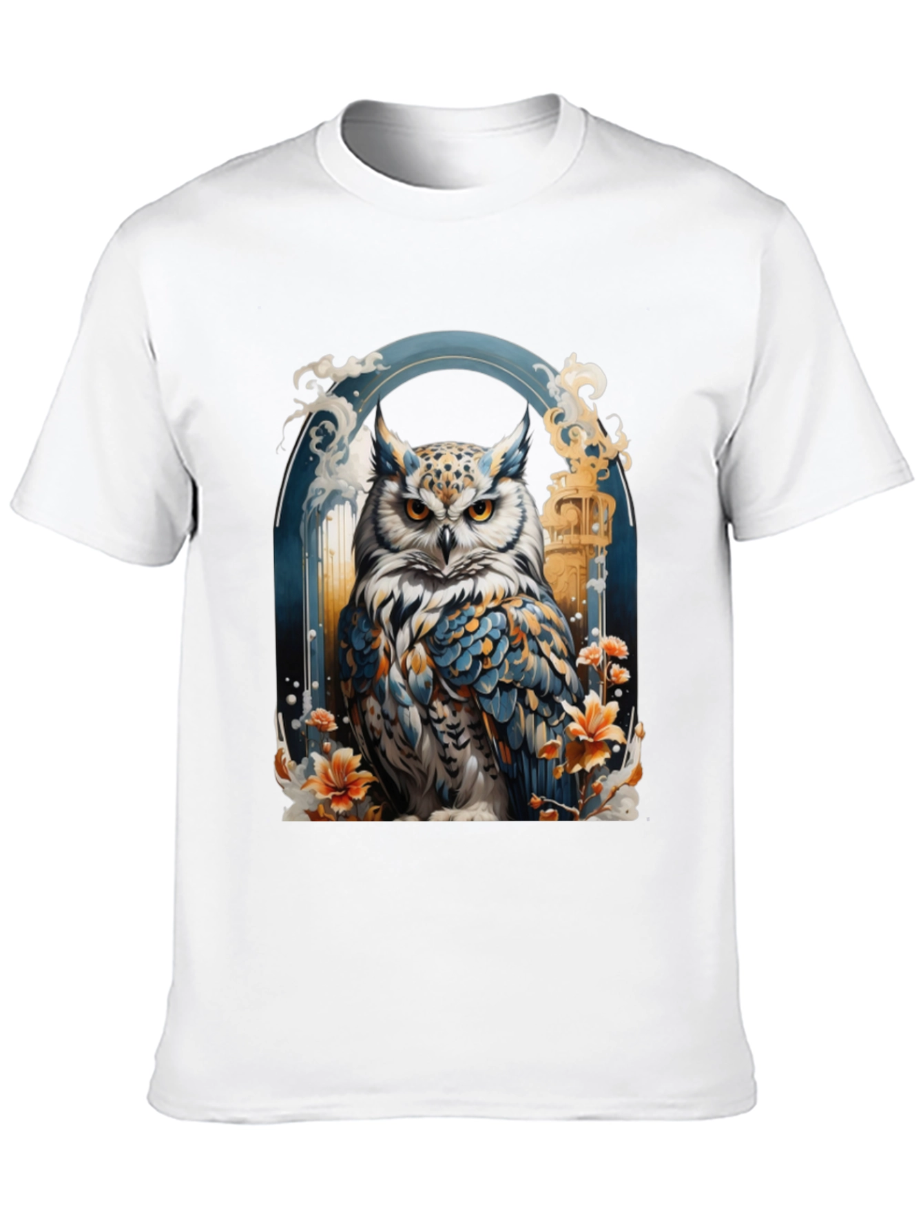 Owl Graphic Print T-Shirt - Unique Design