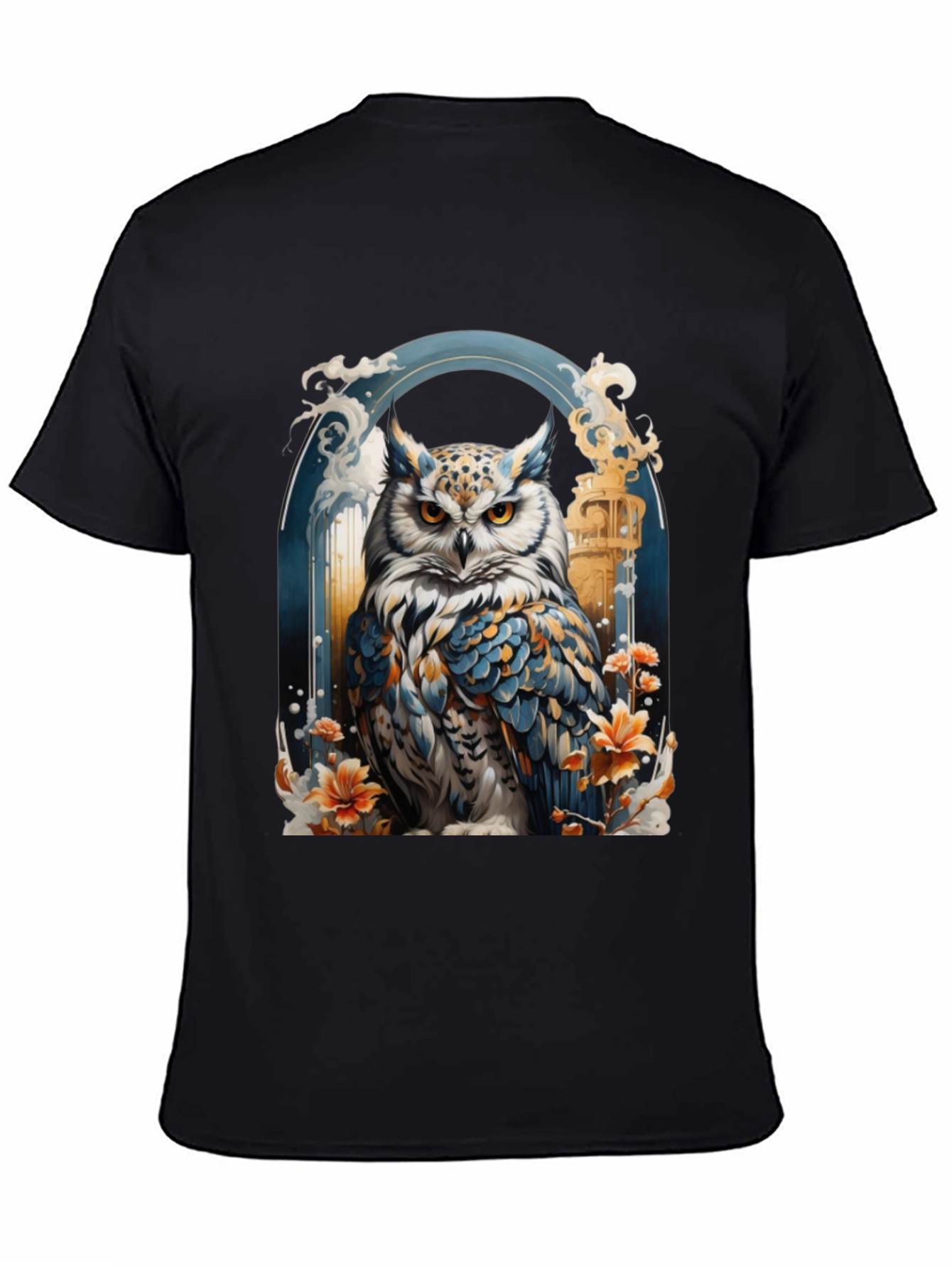 Owl Graphic Print T-Shirt - Unique Design