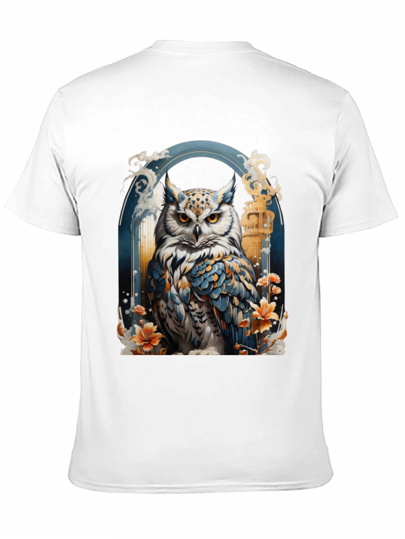 Owl Graphic Print T-Shirt - Unique Design