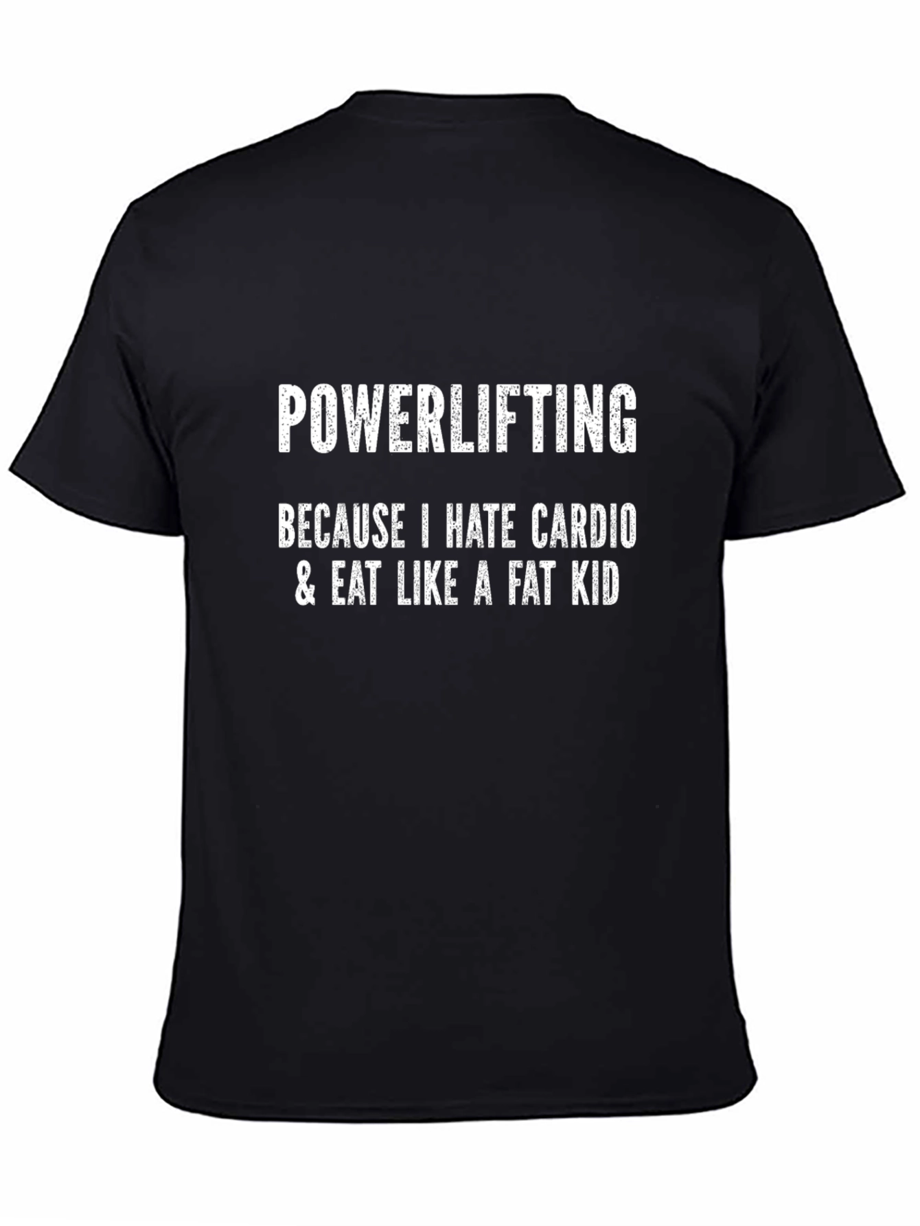 Powerlifting Hate Cardio Funny Graphic Tee