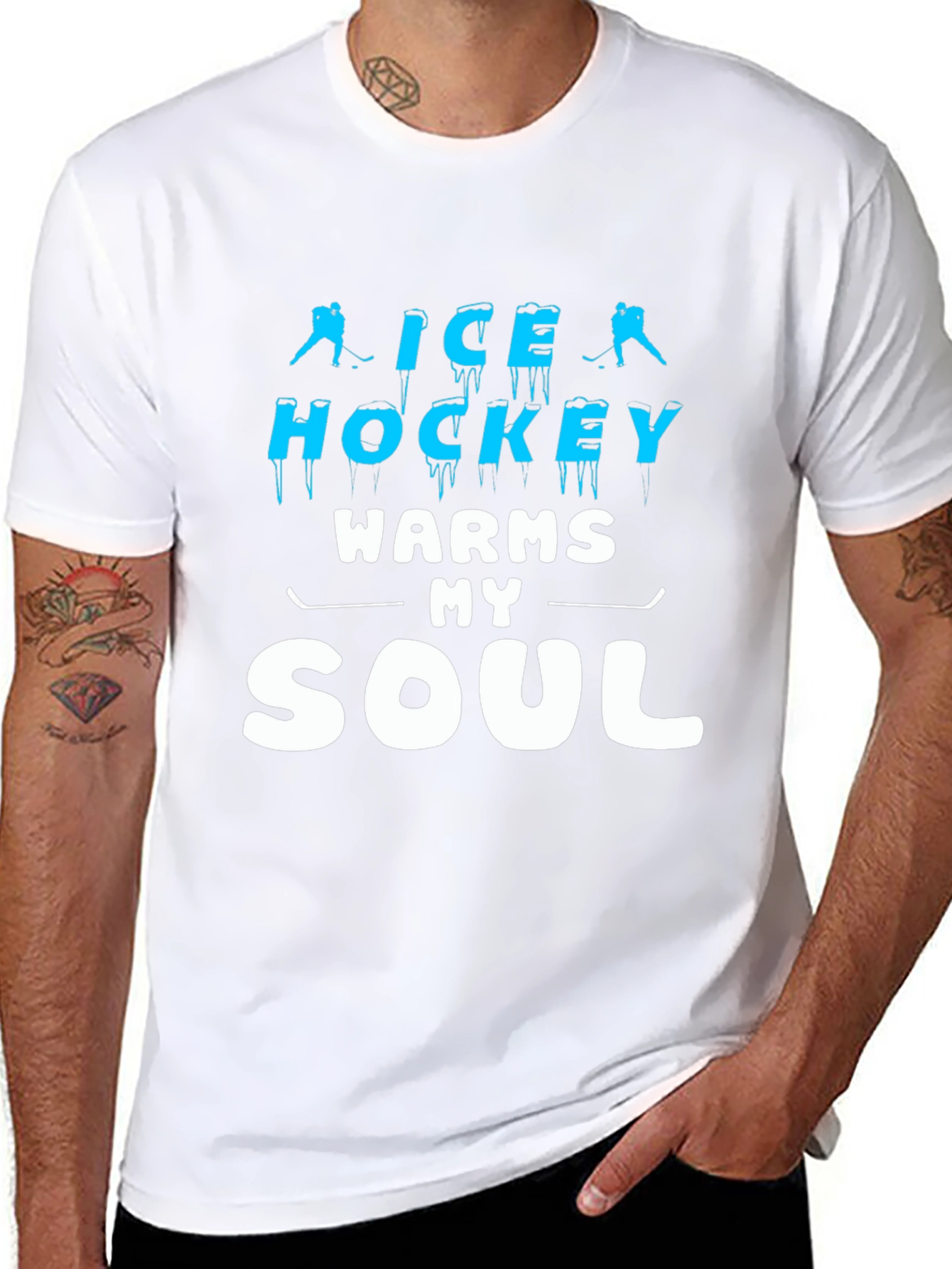 Ice Hockey Warms My Soul T-Shirt