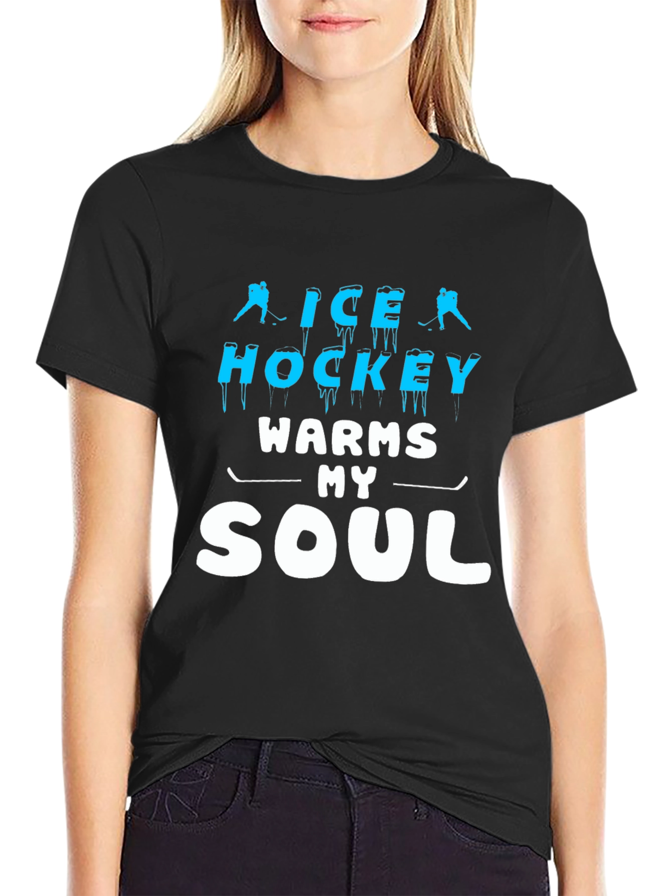 Ice Hockey Warms My Soul T-Shirt