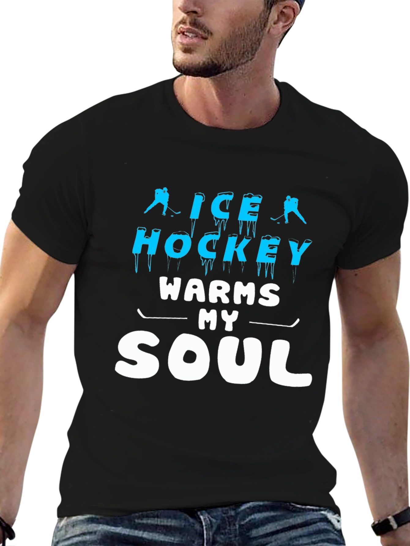 Ice Hockey Warms My Soul T-Shirt